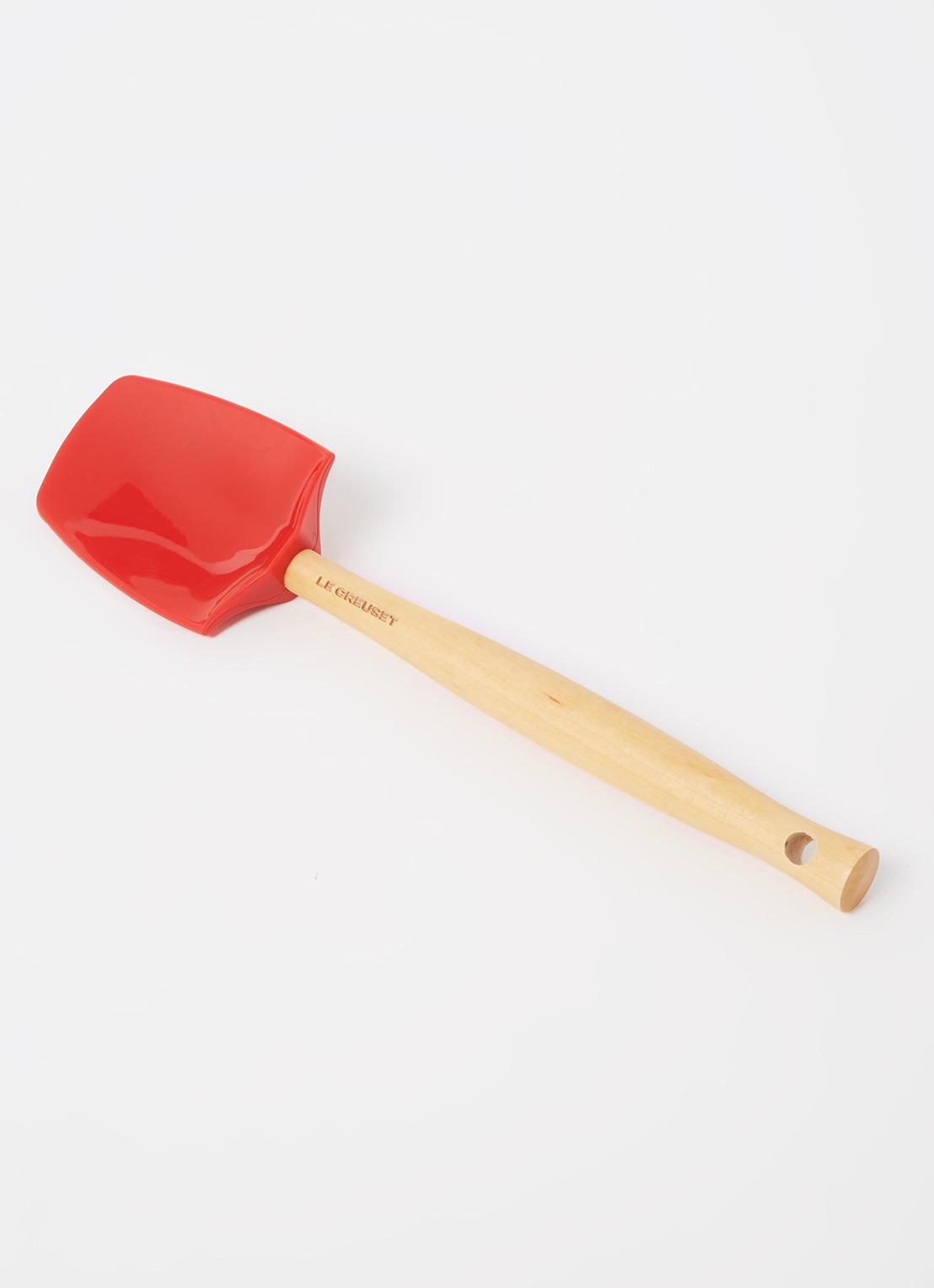 Le Creuset Premium lepelspatel groot 28 cm - voorkant 2 kersenrood / rood