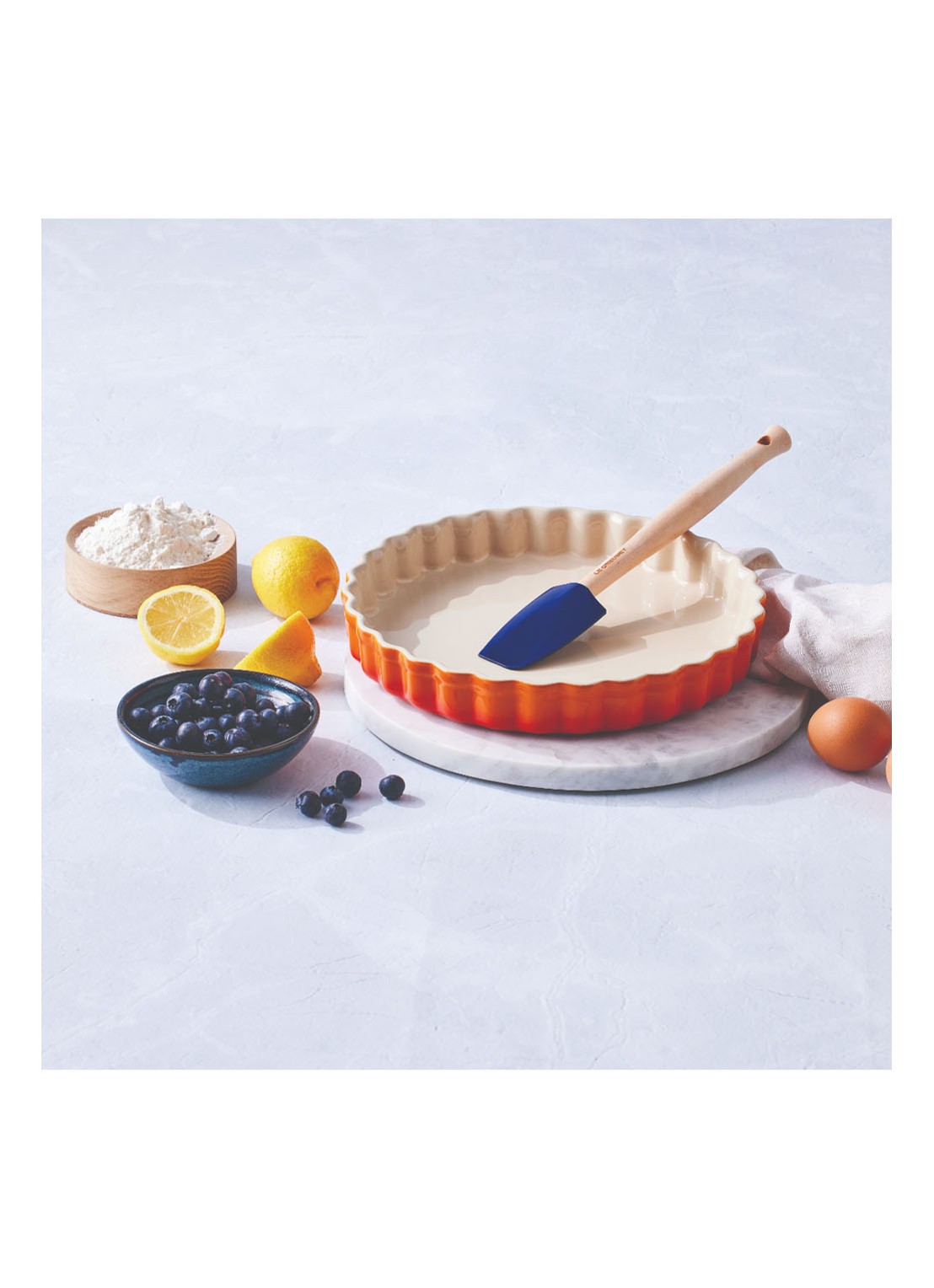Le Creuset Premium spatel 29 cm  - detail 4 azure / blauw