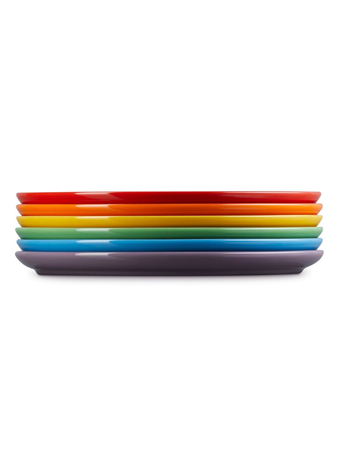 Le Creuset Rainbow dinerbord 27 cm set van 6 - detail 4 rood