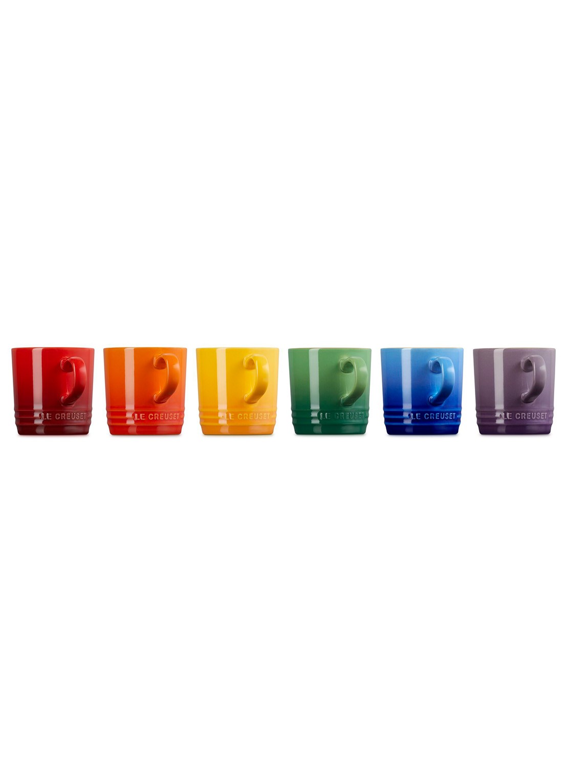 Le Creuset Rainbow kopje 20 cl set van 6 - detail 4 rood