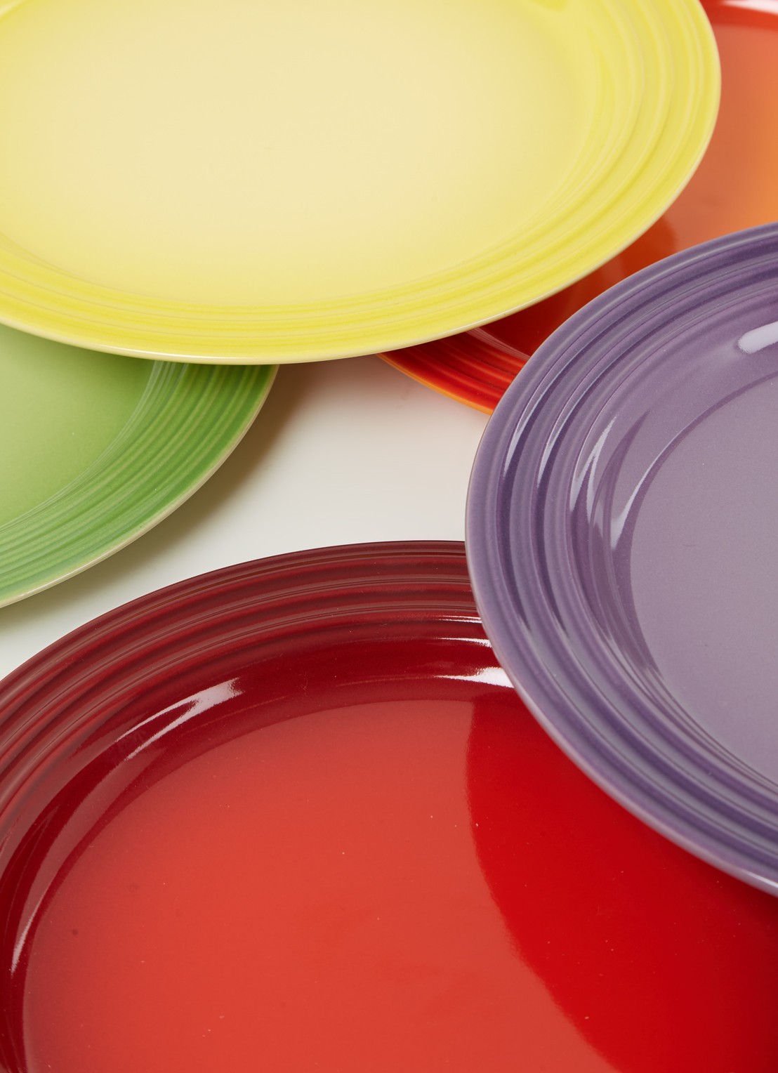 Le Creuset Regenboog ontbijtbord 22 cm set van 6 - detail 3 multicolour / multicolor