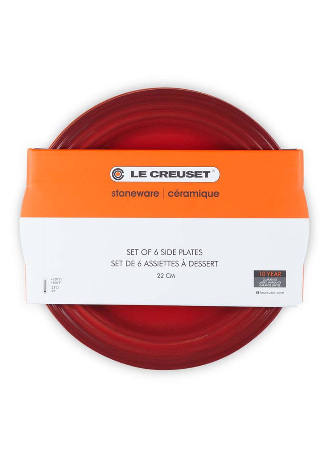Le Creuset Regenboog ontbijtbord 22 cm set van 6 - detail 5 multicolour / multicolor
