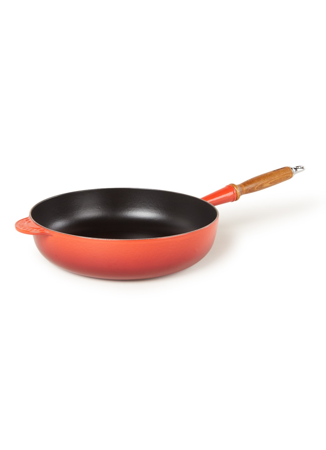 Le Creuset Sauteerpan Ø28 cm - voorkant 2 kersenrood / rood