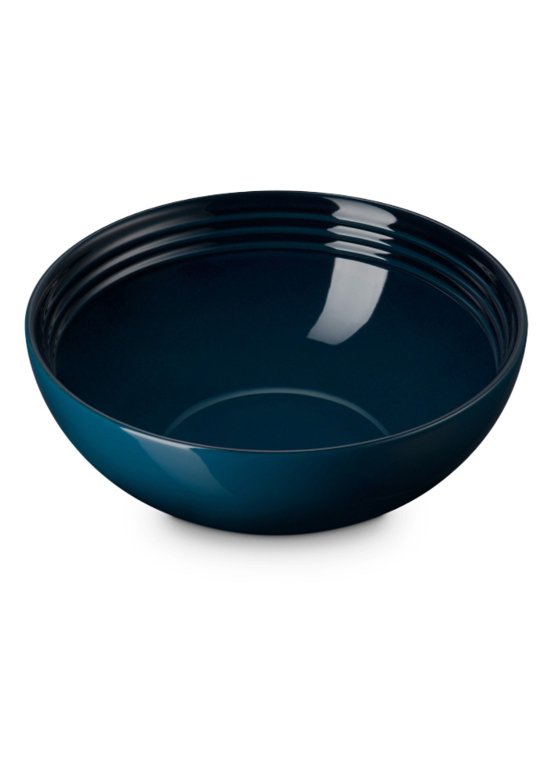 Le Creuset Serveerschaal Ø24 cm - voorkant 4 donkerblauw