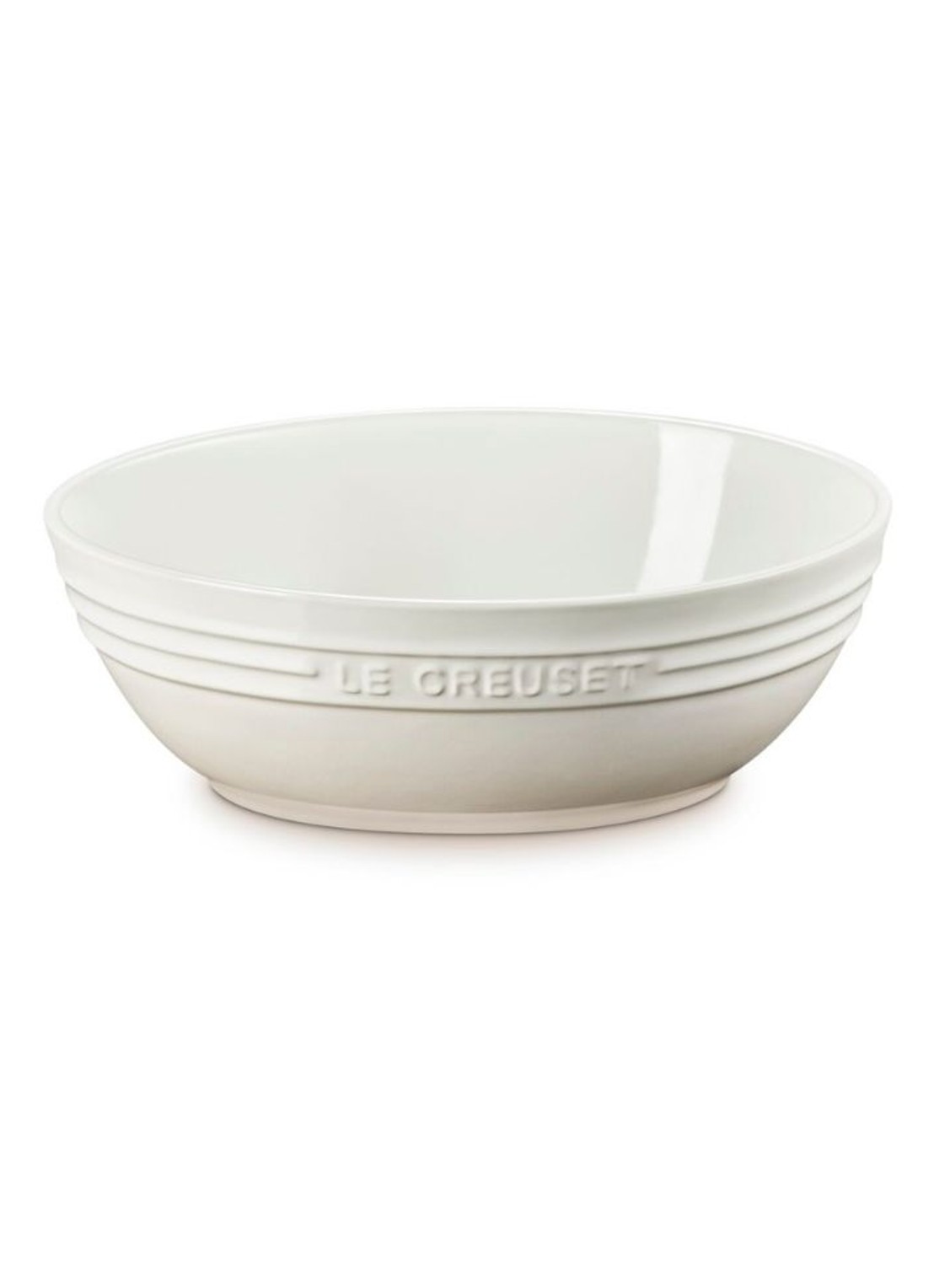 Le Creuset Serveerschaal 29 cm - voorkant gebroken wit