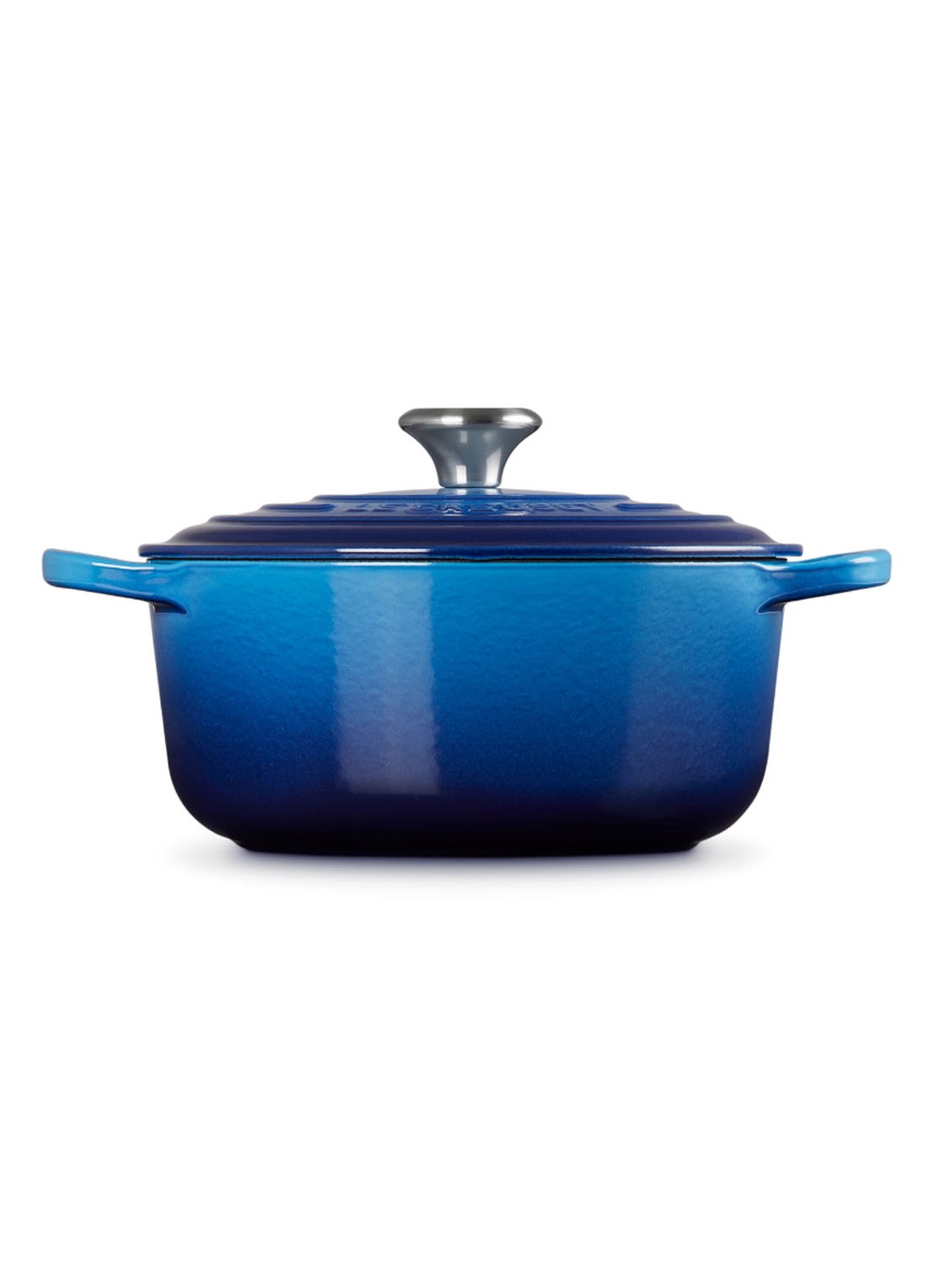Le Creuset Signature braad-/stoofpan Ø20 cm - achterkant 7 azure / blauw