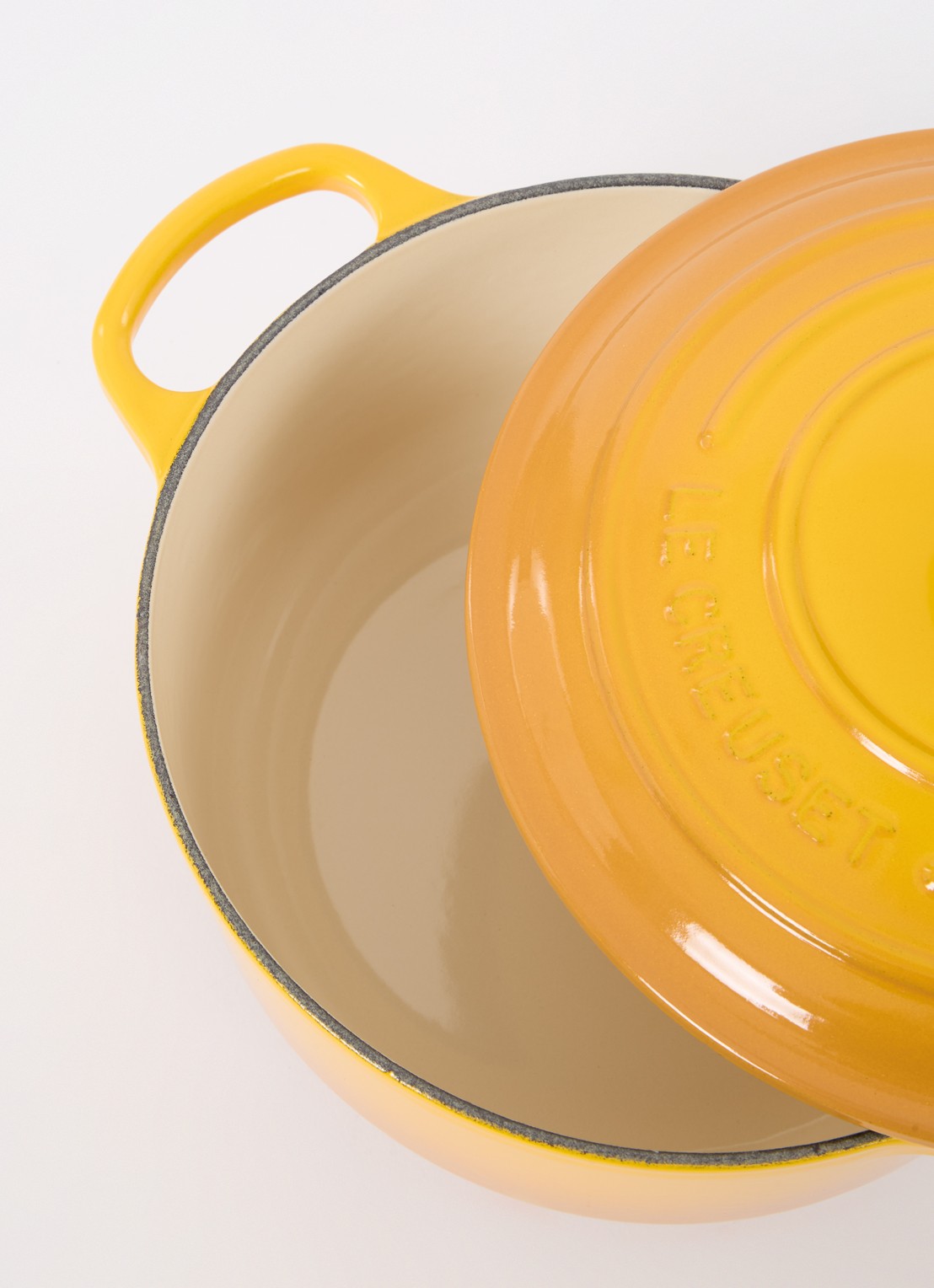 Le Creuset Signature braad-/stoofpan Ø20 cm - voorkant 2 nectar / oranje