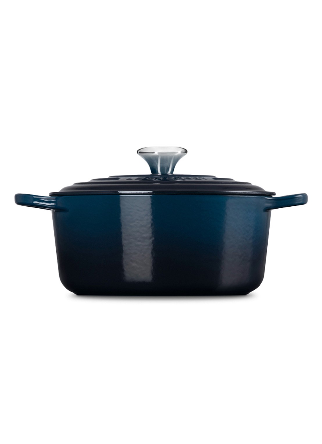 Le Creuset Signature braad-/stoofpan Ø24 cm - achterkant 8 donkerblauw