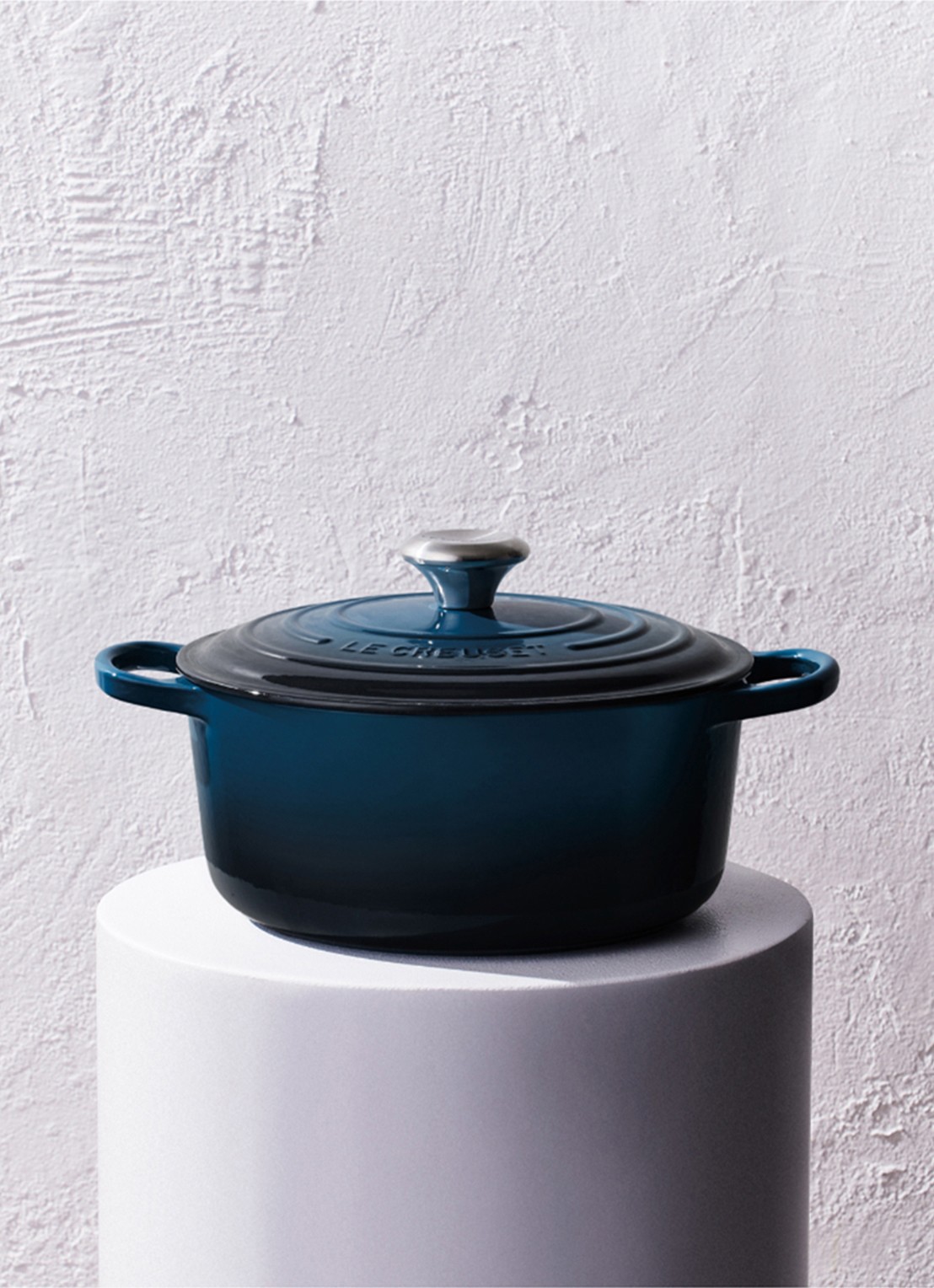 Le Creuset Signature braad-/stoofpan Ø24 cm - detail 5 donkerblauw