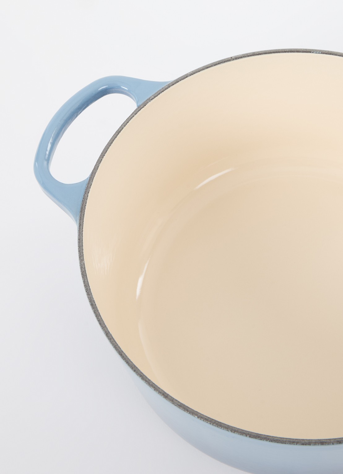 Le Creuset Signature braad-/stoofpan Ø24 cm - detail 3 chambray / blauw