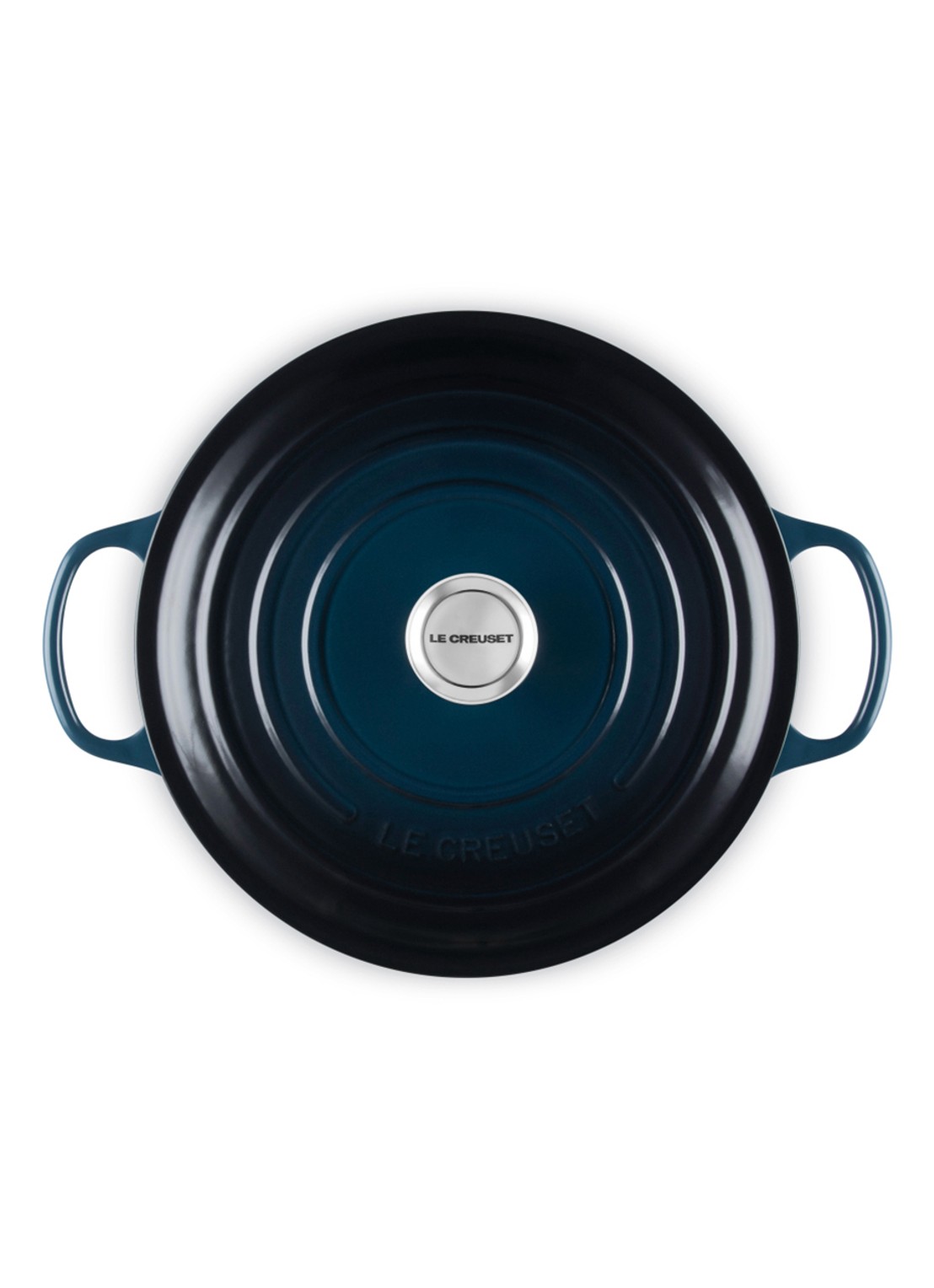 Le Creuset Signature braad-/stoofpan Ø25 cm - detail 4 donkerblauw