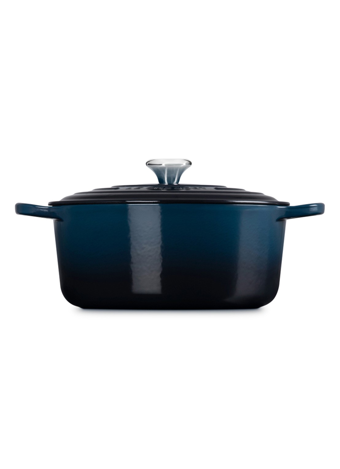 Le Creuset Signature braad-/stoofpan Ø28 cm - achterkant donkerblauw