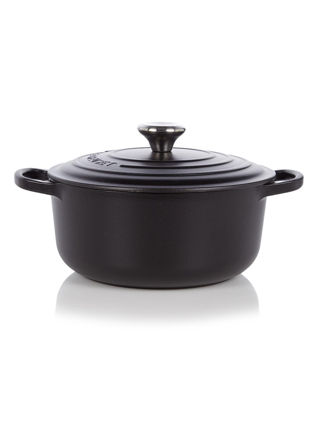 Le Creuset Signature braadpan Ø20 cm - voorkant mat zwart / zwart