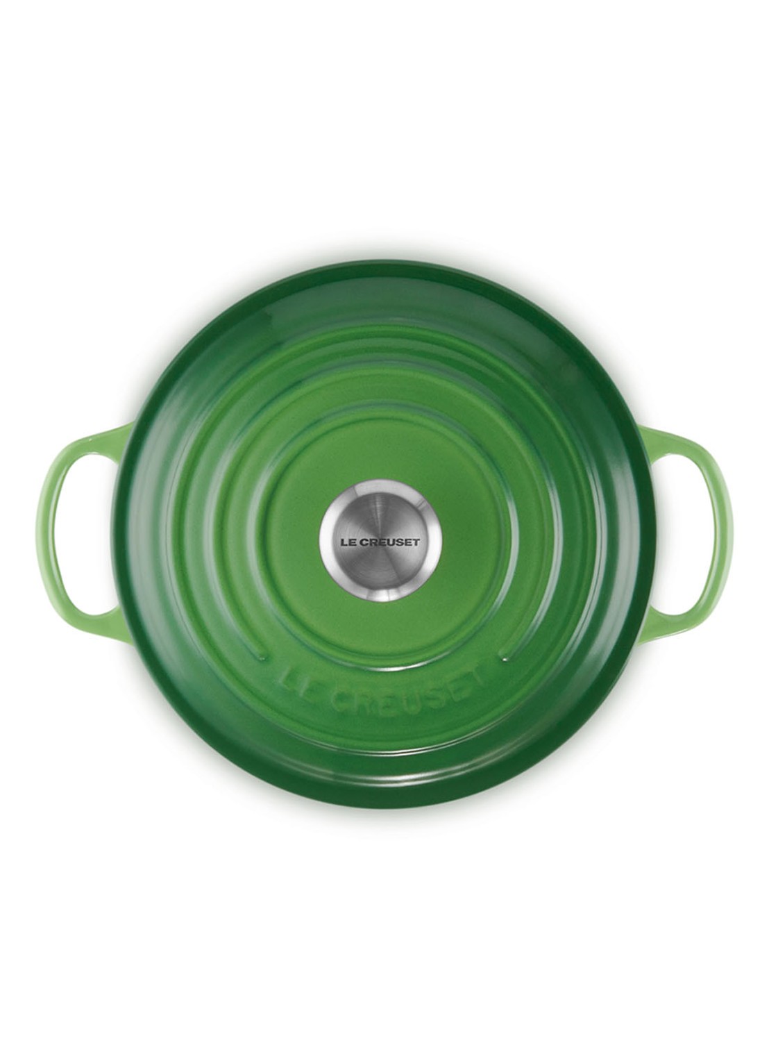 Le Creuset Signature braadpan Ø20 cm - detail bamboo / groen