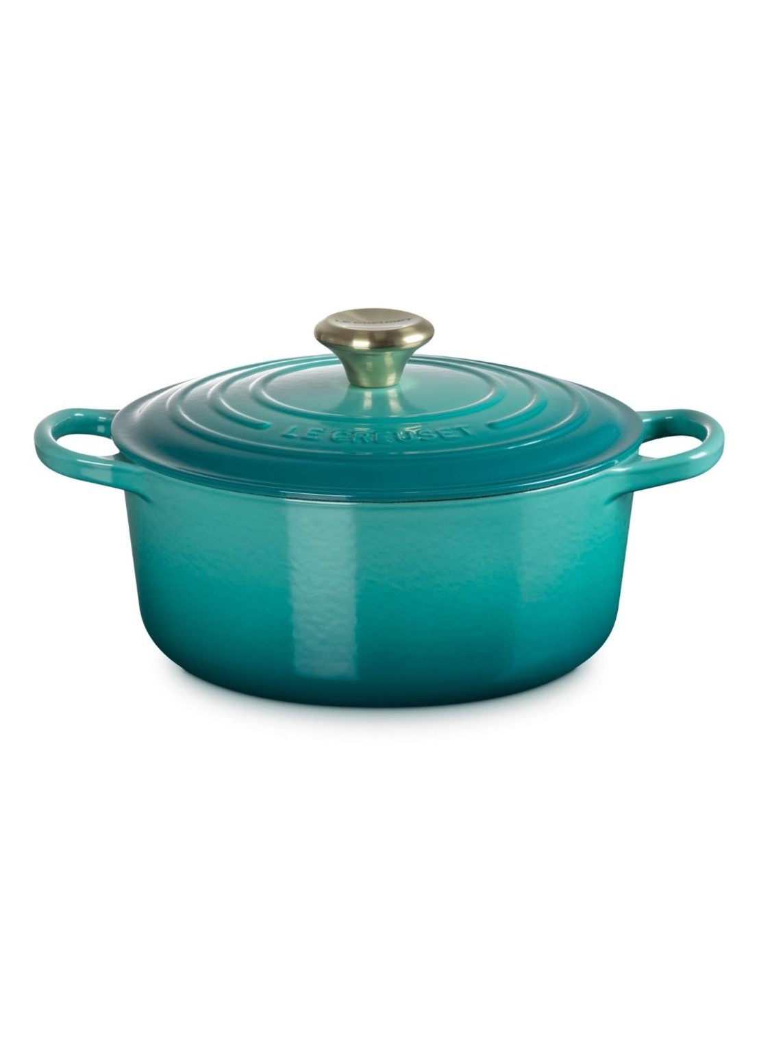 Le Creuset Signature braadpan 20 cm - voorkant 6 blauw