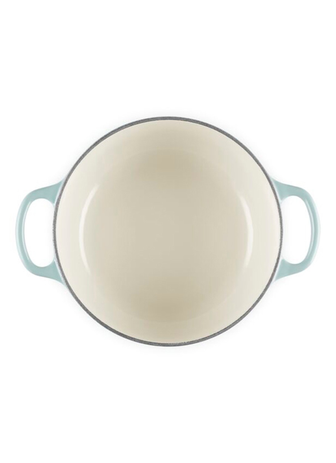 Le Creuset Signature braadpan 20 cm - detail 2 lichtgrijs