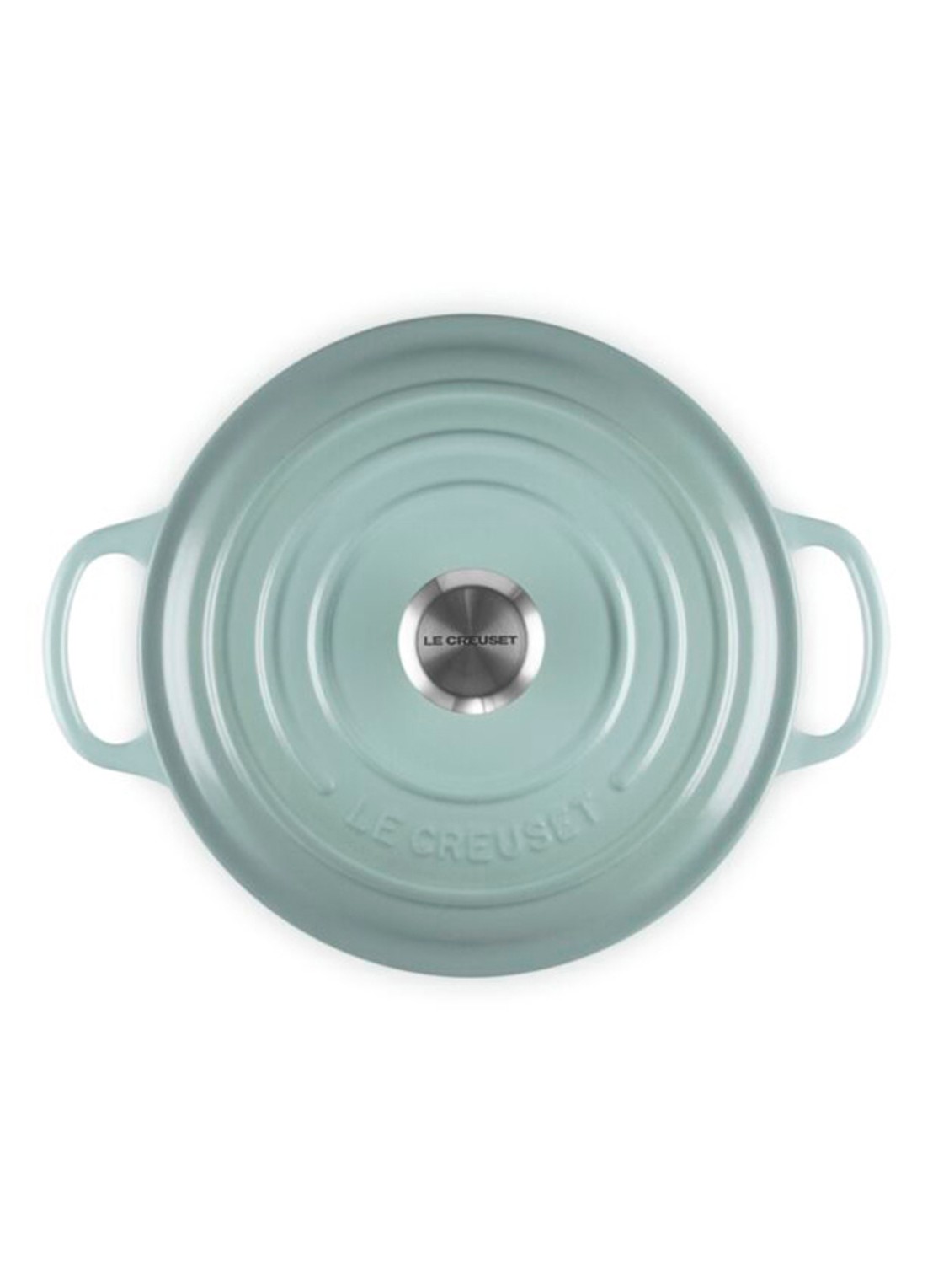 Le Creuset Signature braadpan 20 cm - detail 3 lichtgrijs