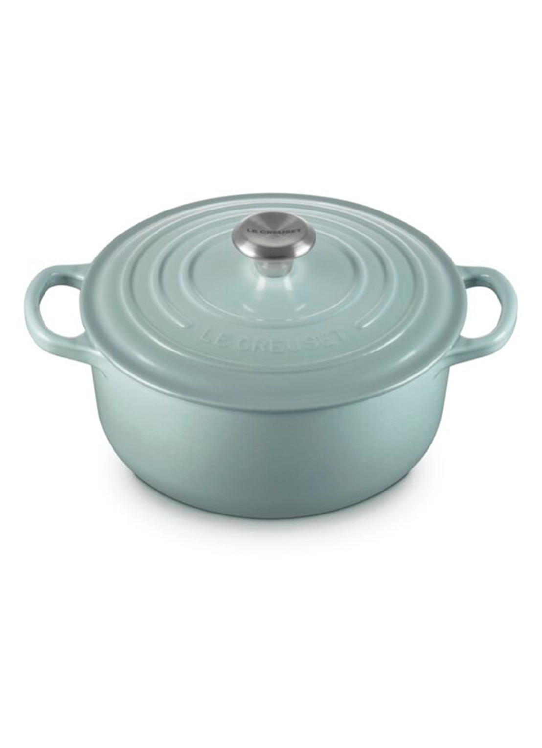 Le Creuset Signature braadpan 20 cm - voorkant 5 lichtgrijs