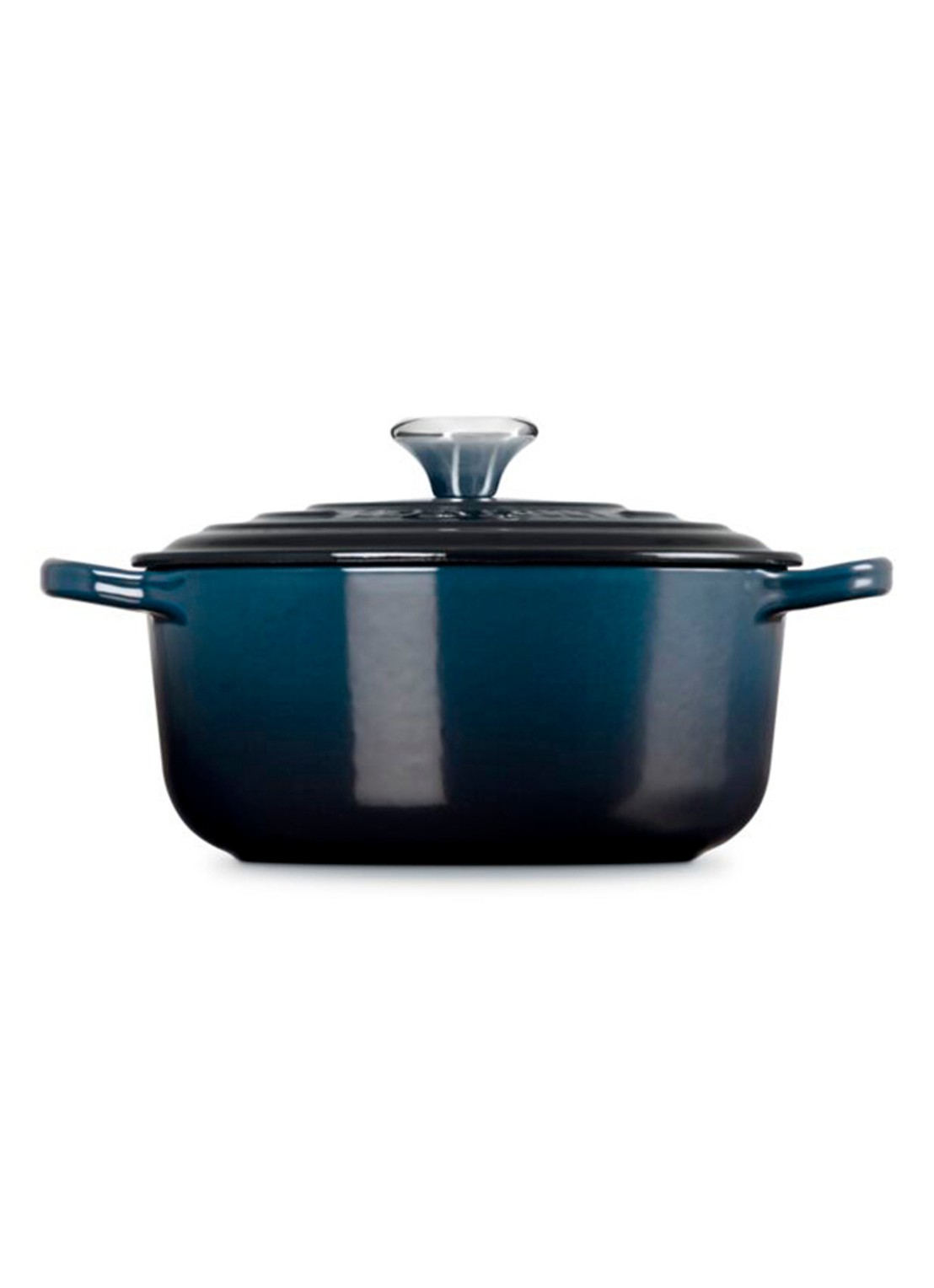 Le Creuset Signature braadpan 20 cm - achterkant 3 donkerblauw