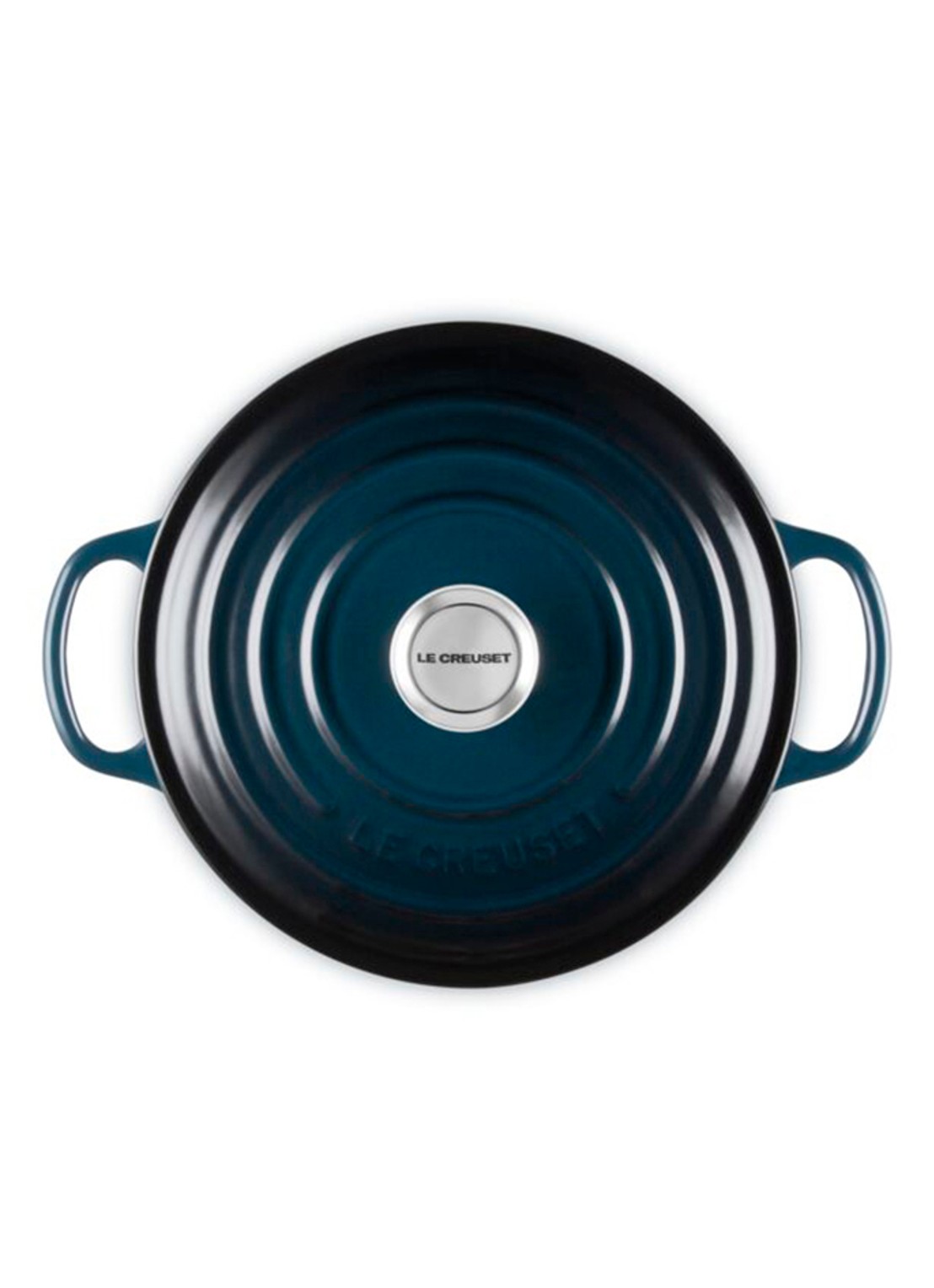 Le Creuset Signature braadpan 20 cm - detail 2 donkerblauw
