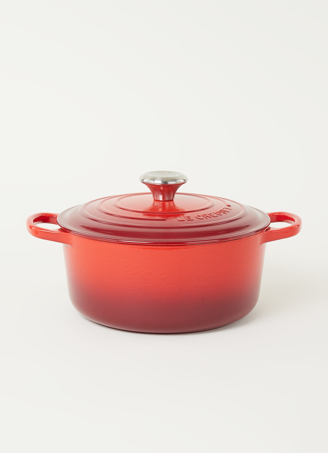 Le Creuset Signature braadpan Ø24 cm - voorkant 3 kersenrood / rood
