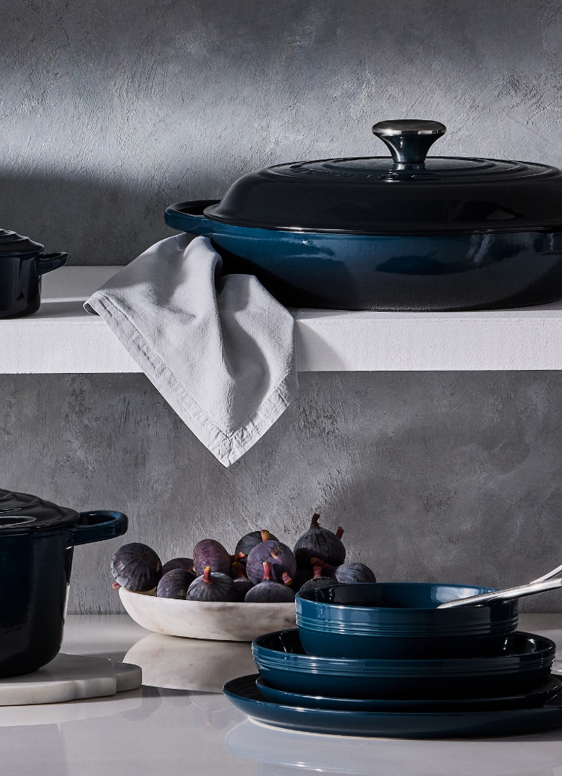 Le Creuset Signature braadpan Ø24 cm - detail 6 donkerblauw