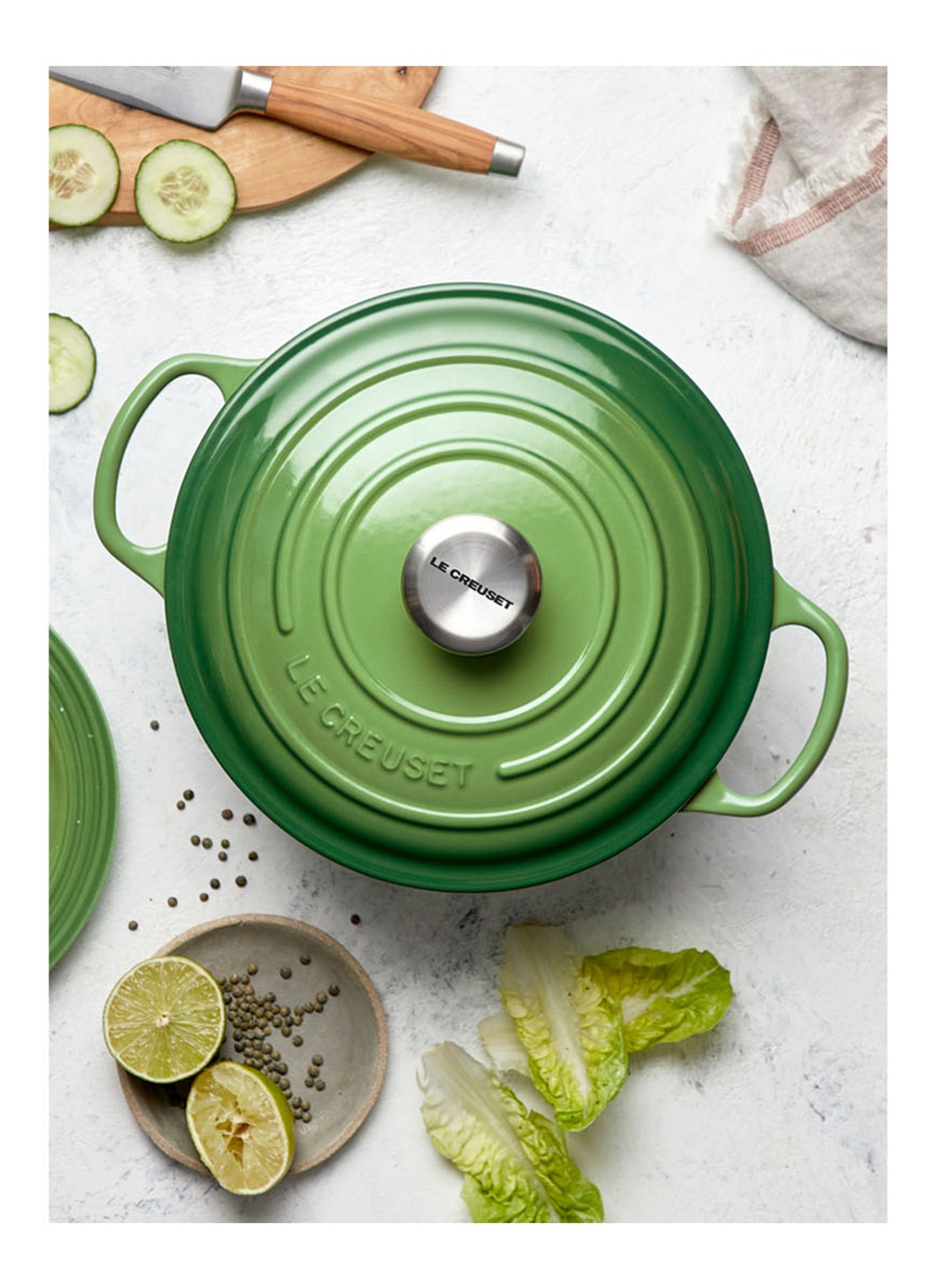 Le Creuset Signature braadpan Ø24 cm - detail 7 groen