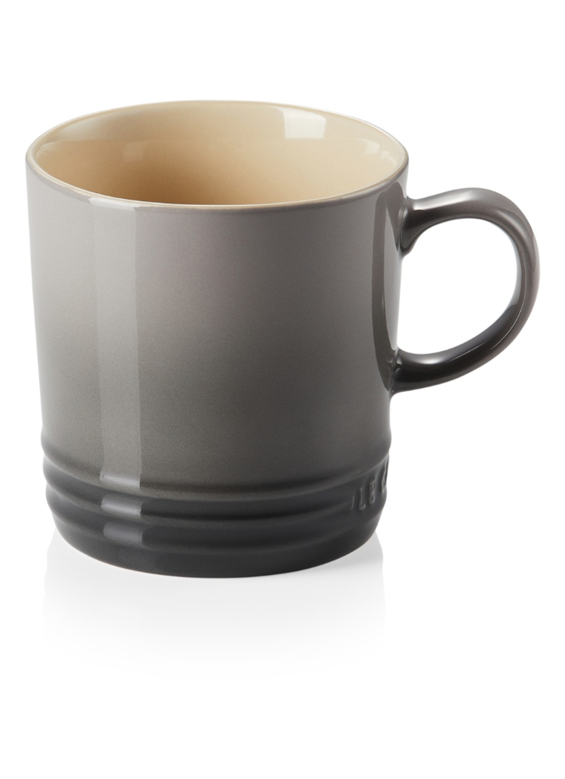 Le Creuset Signature braadpan 24 cm - voorkant flint / grijs
