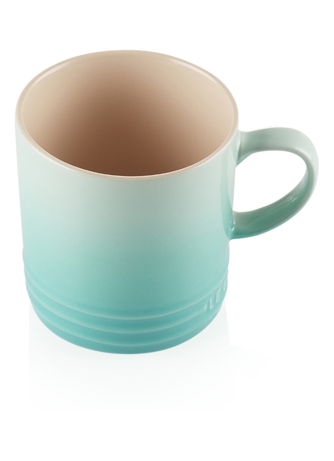 Le Creuset Signature braadpan 24 cm - detail cool mint / lichtgroen