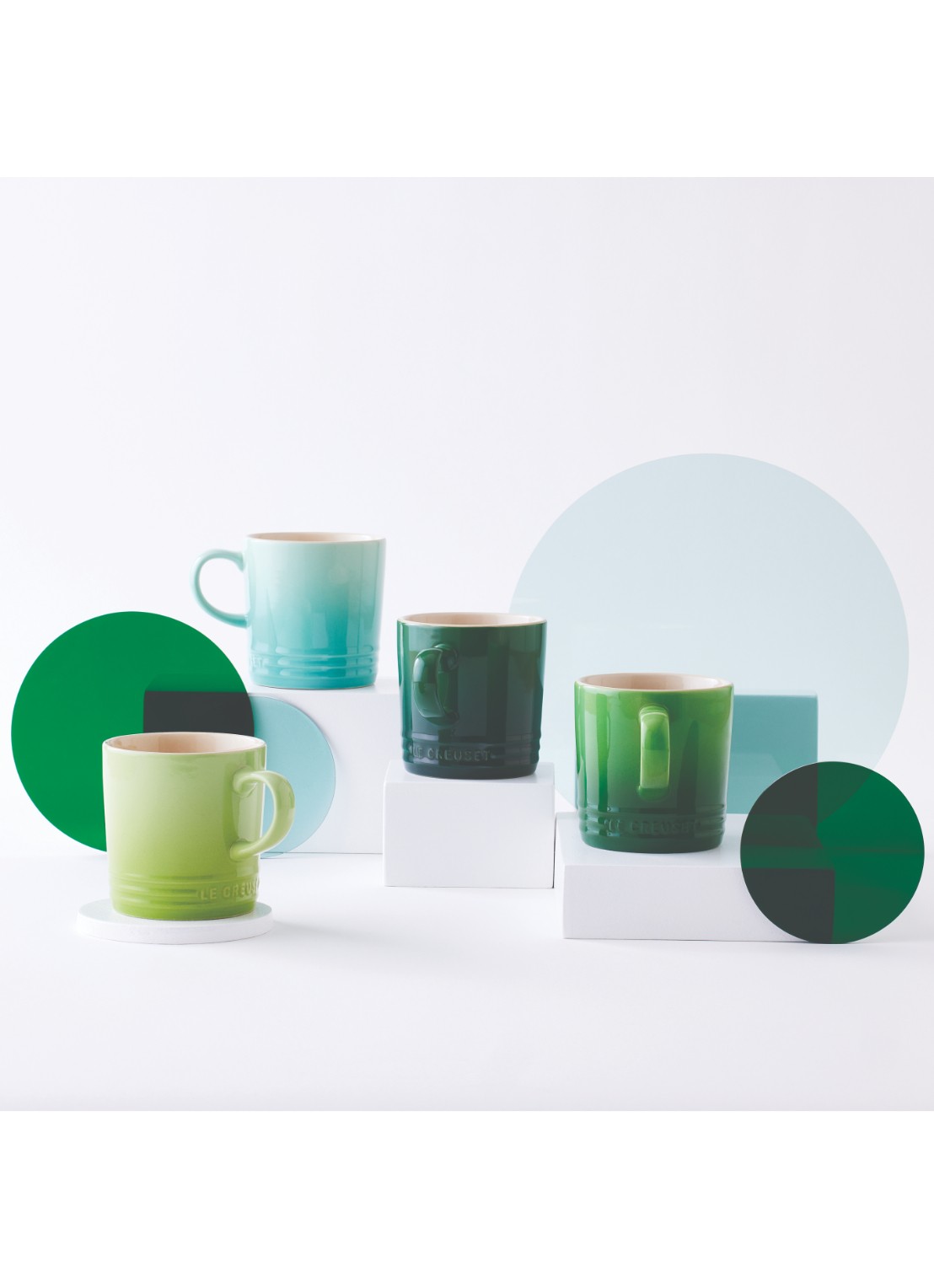 Le Creuset Signature braadpan 24 cm - voorkant 6 cool mint / lichtgroen