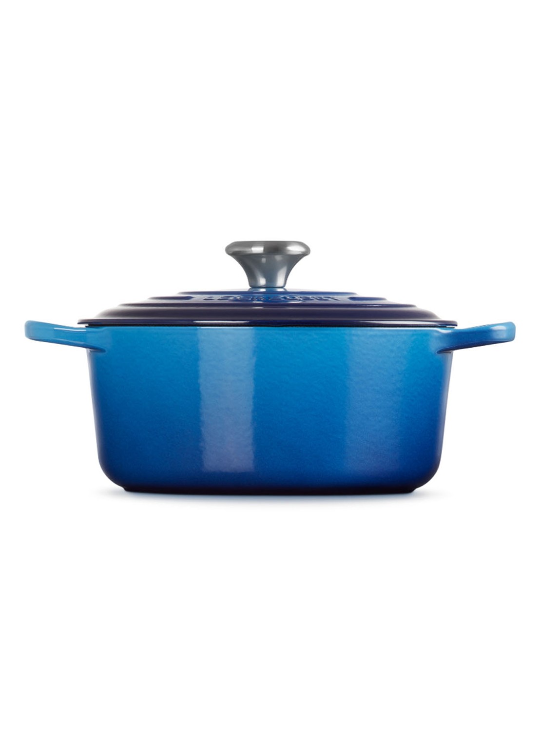 Le Creuset Signature braadpan Ø24 cm - achterkant 3 azure / blauw