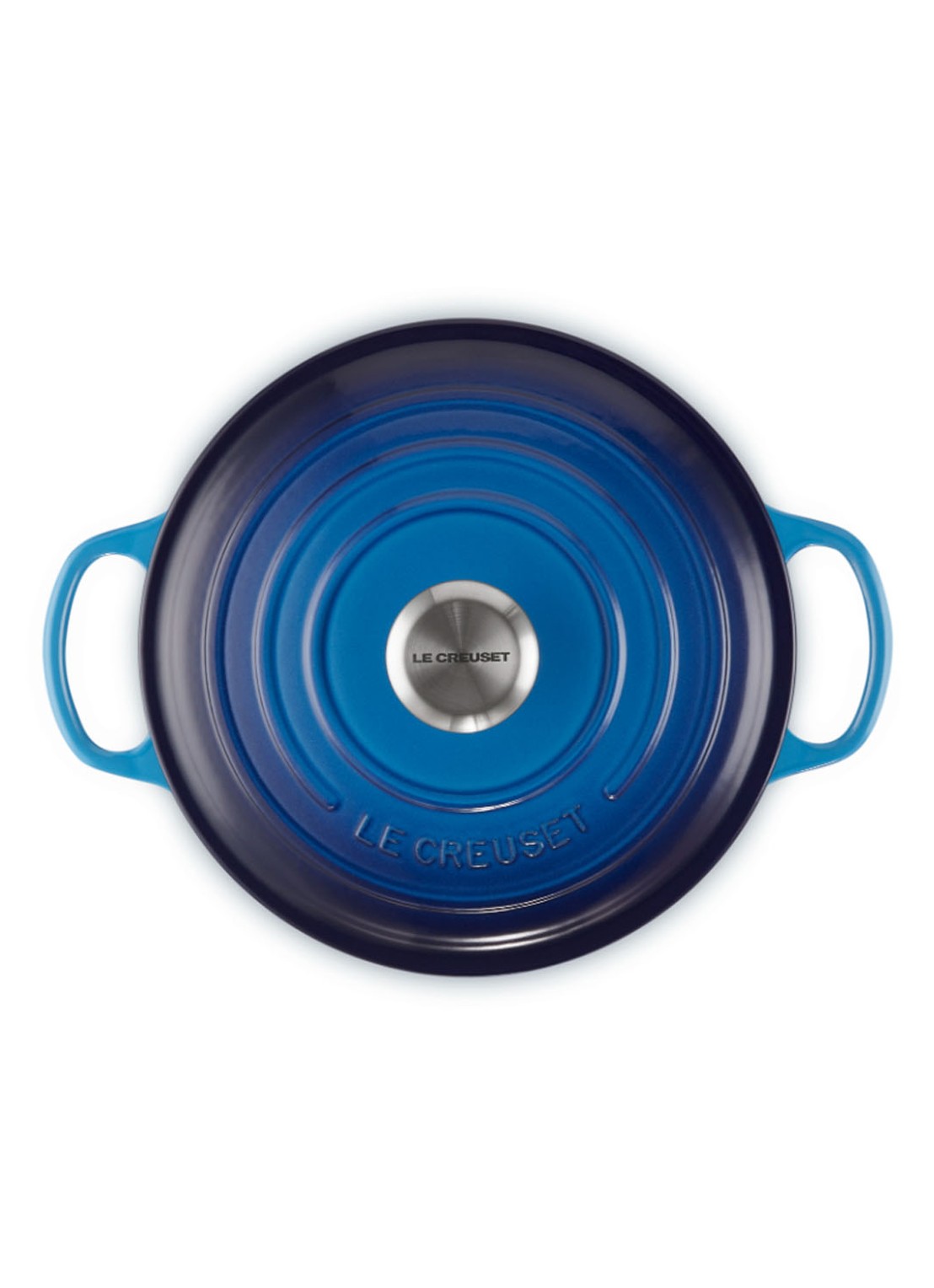 Le Creuset Signature braadpan Ø24 cm - detail 4 azure / blauw