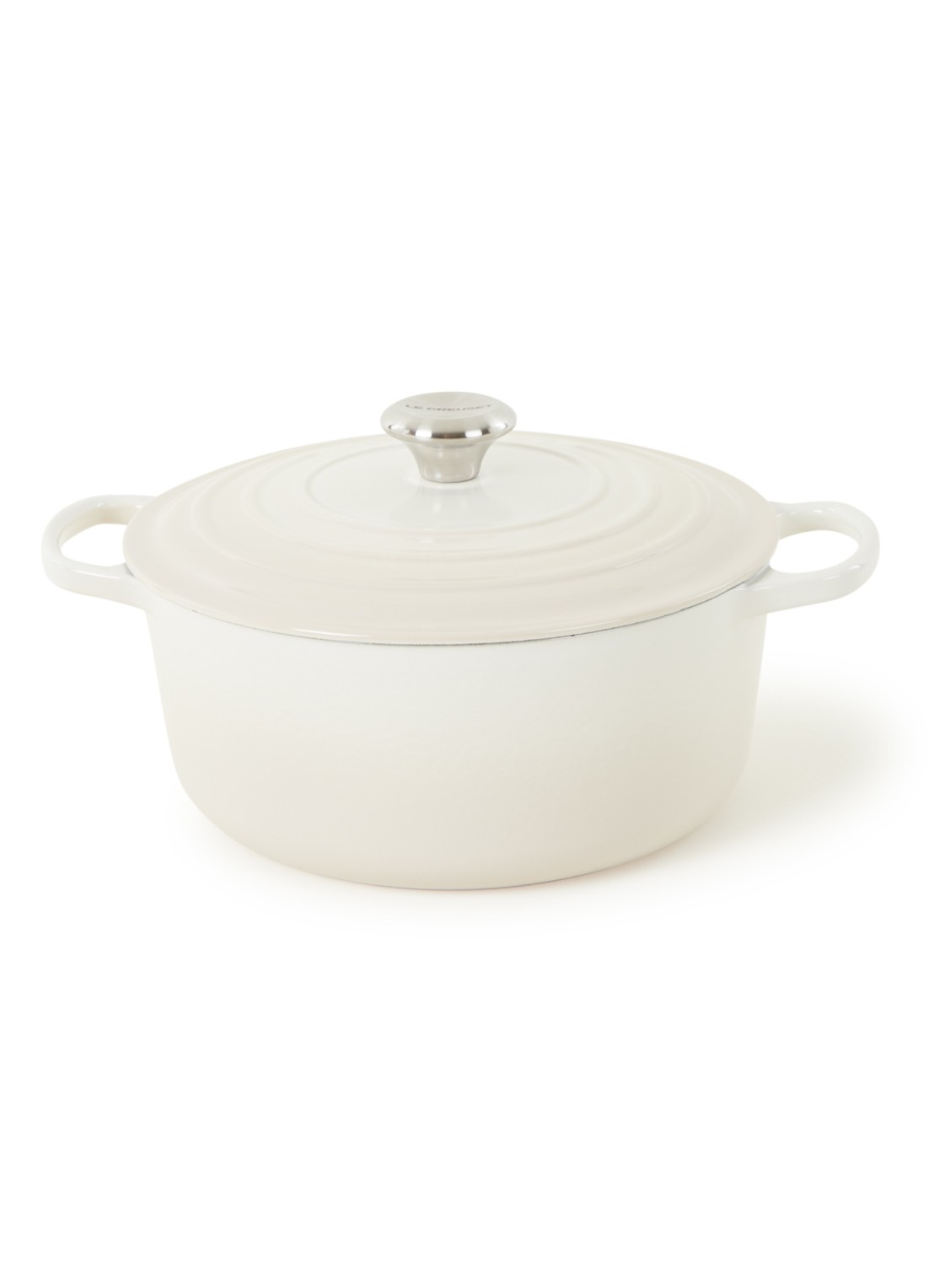 Le Creuset Signature braadpan Ø26 cm - voorkant 3 meringue / beige