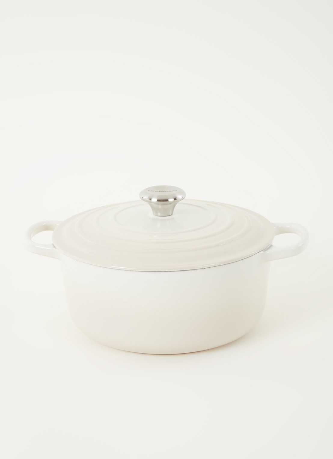 Le Creuset Signature braadpan Ø26 cm - voorkant 4 meringue / beige