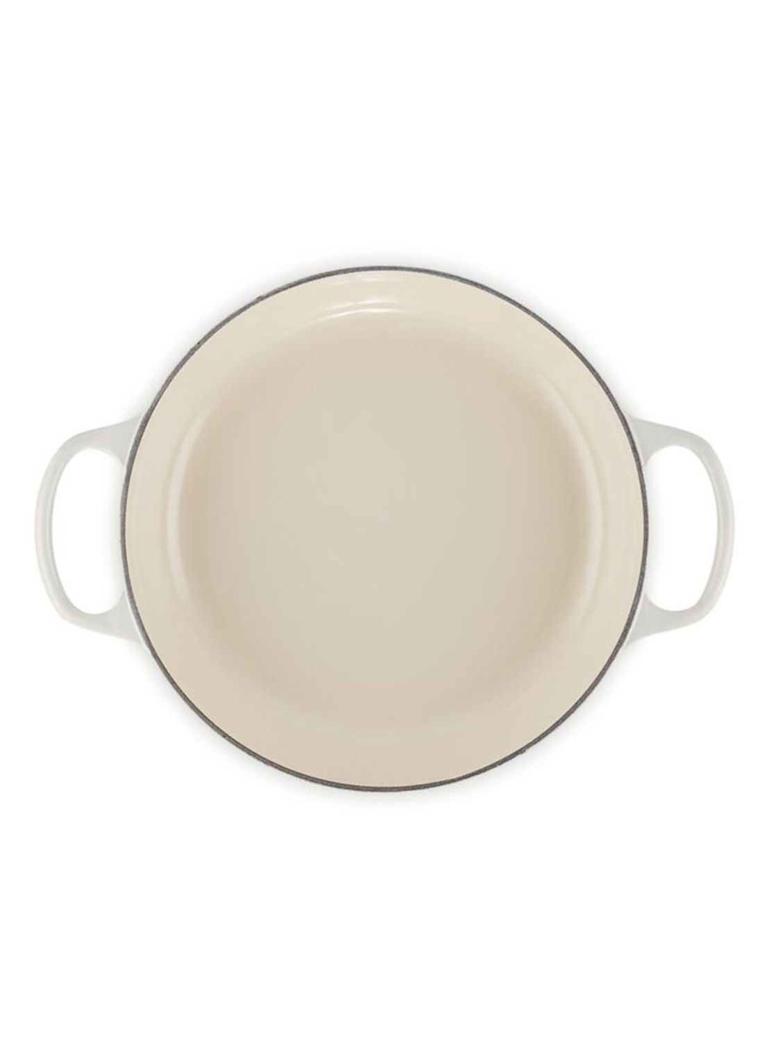 Le Creuset Signature braadpan 26 cm - detail 2 gebroken wit