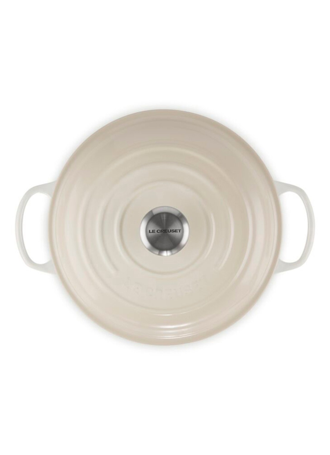 Le Creuset Signature braadpan 26 cm - detail 3 gebroken wit