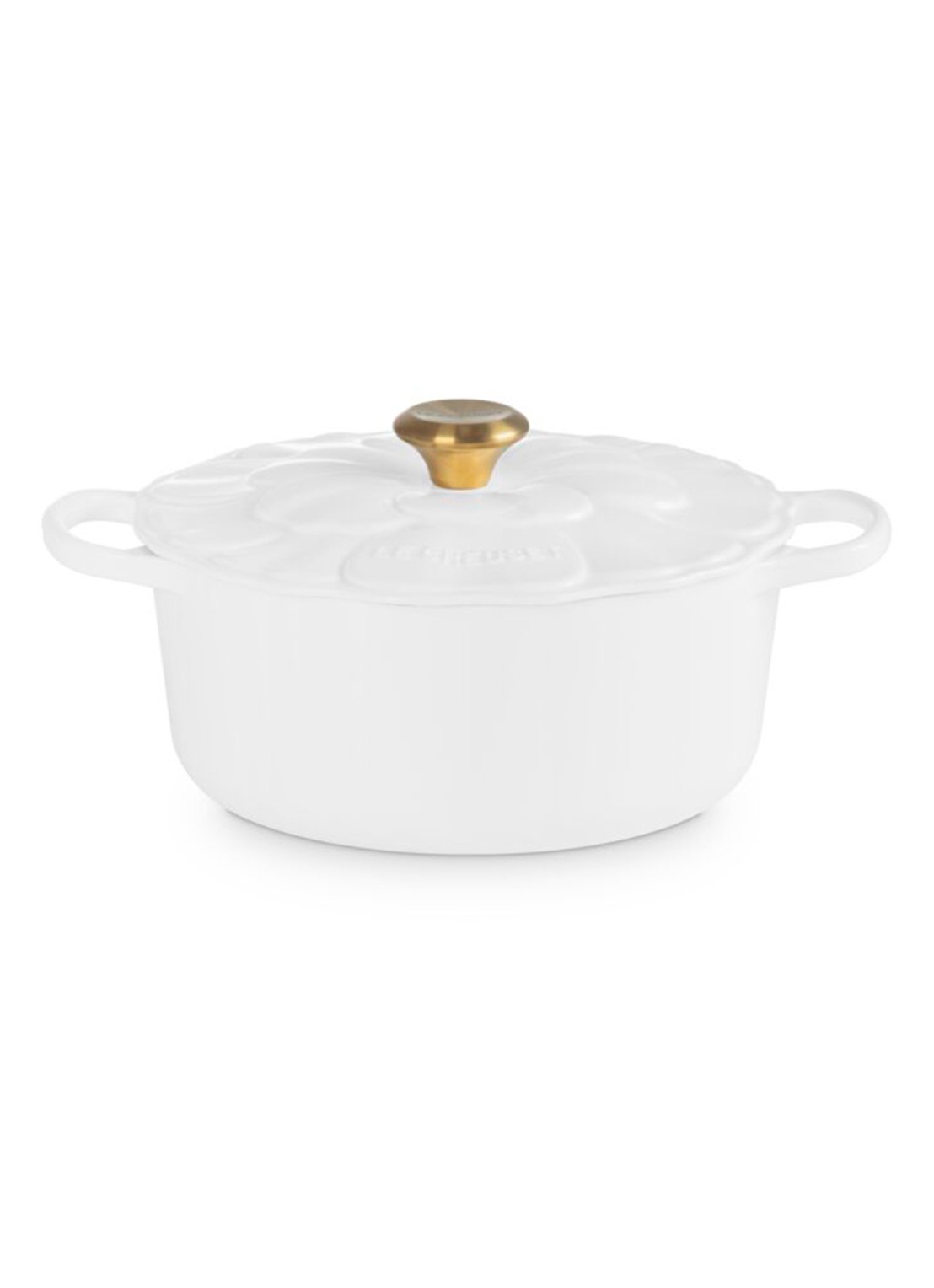 Le Creuset Signature braadpan 26 cm - voorkant wit