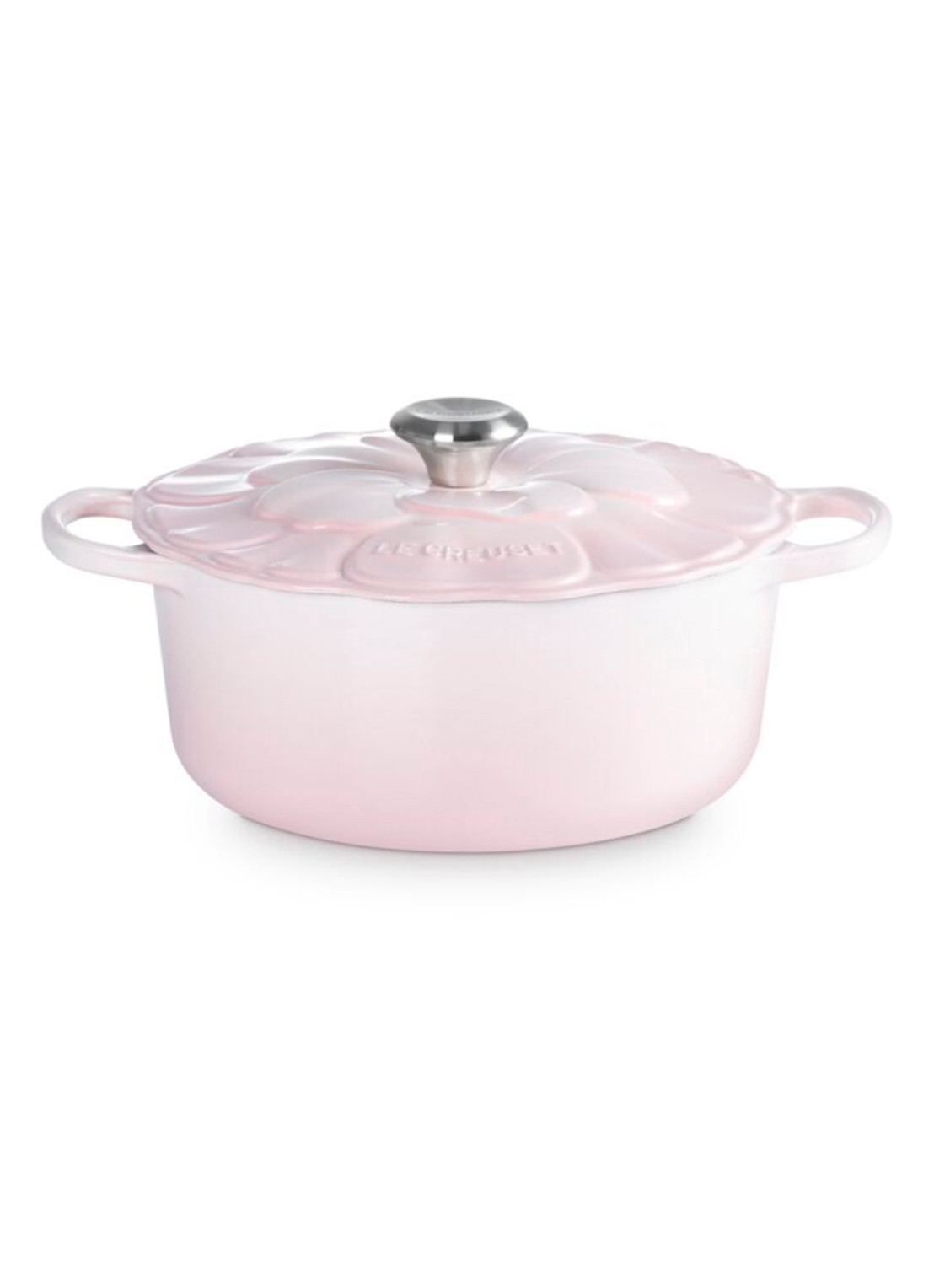 Le Creuset Signature braadpan 26 cm - voorkant 5 lichtroze