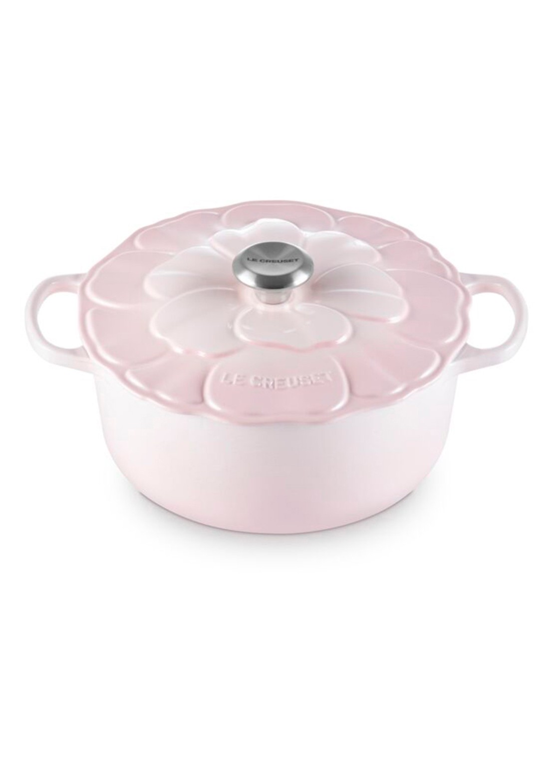 Le Creuset Signature braadpan 26 cm - voorkant 6 lichtroze