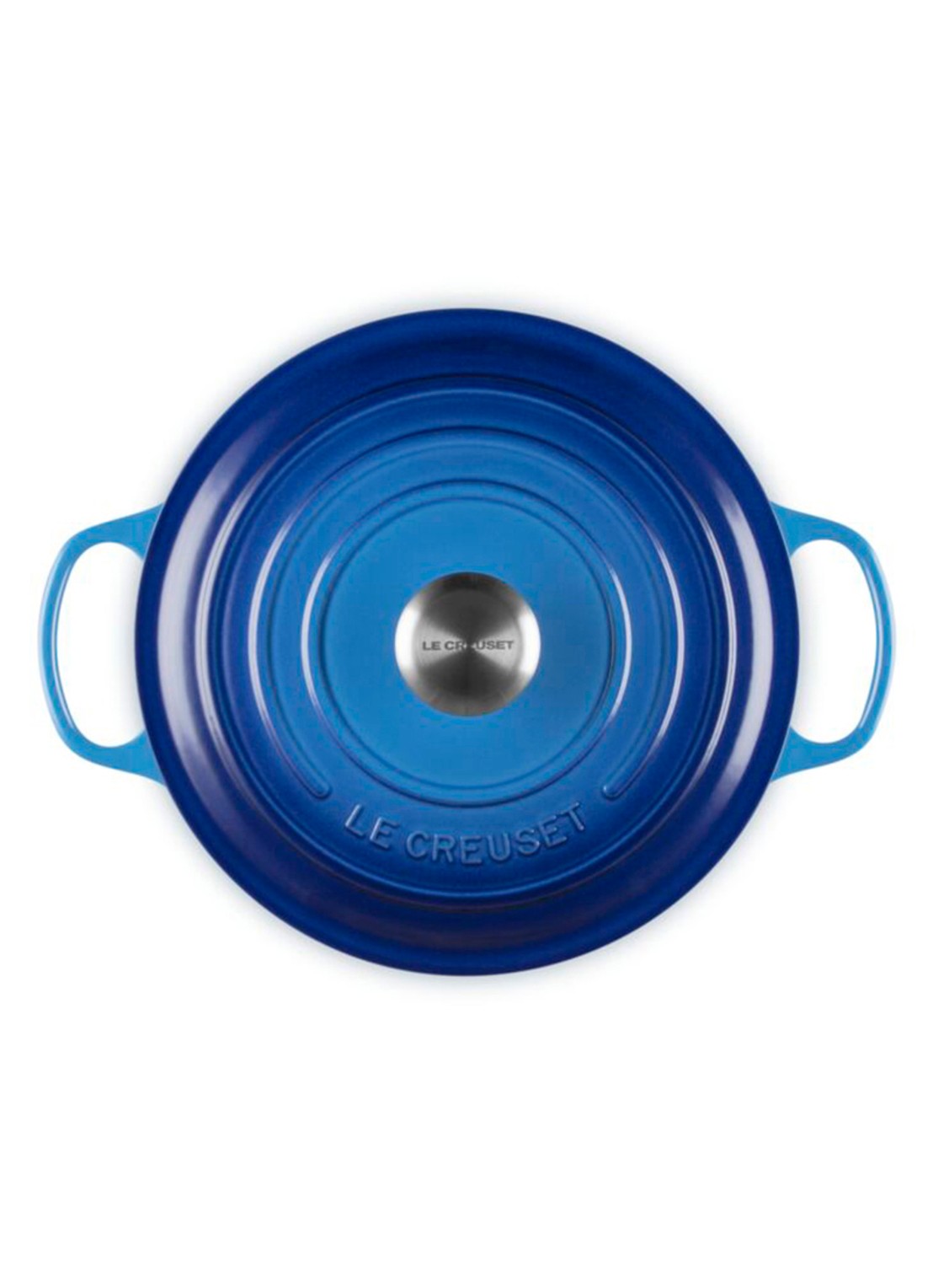 Le Creuset Signature braadpan 26 cm - detail 3 royalblauw