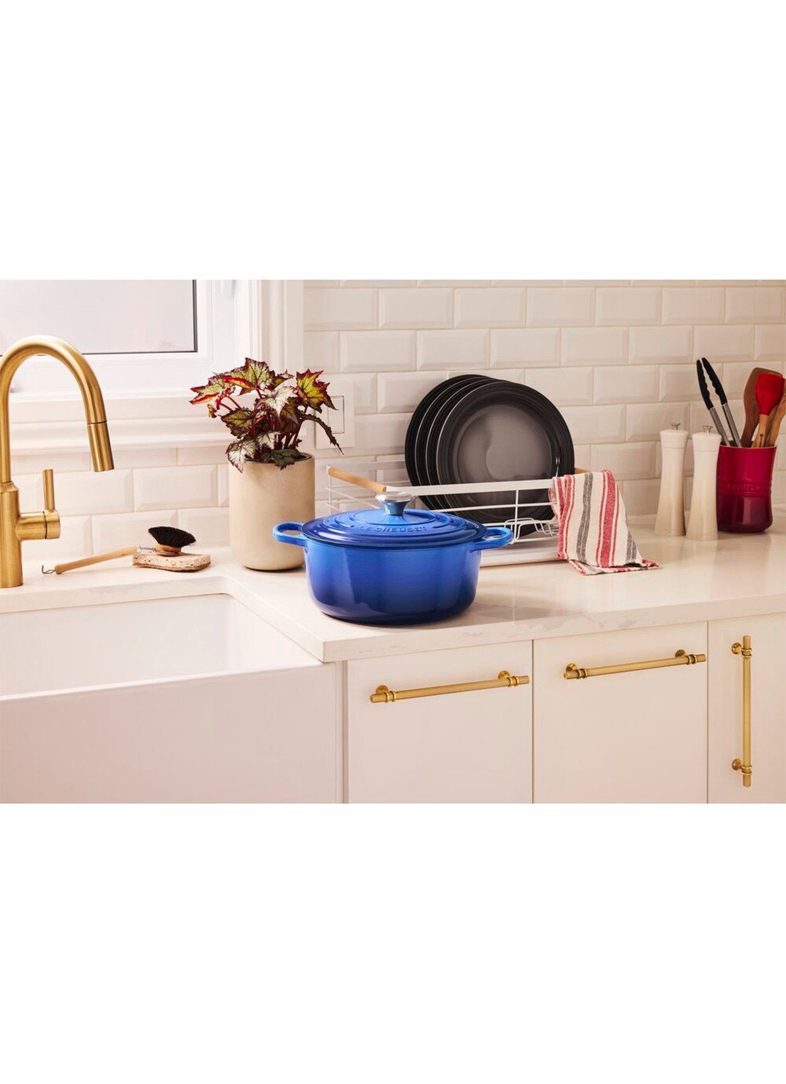 Le Creuset Signature braadpan 26 cm - detail 4 royalblauw