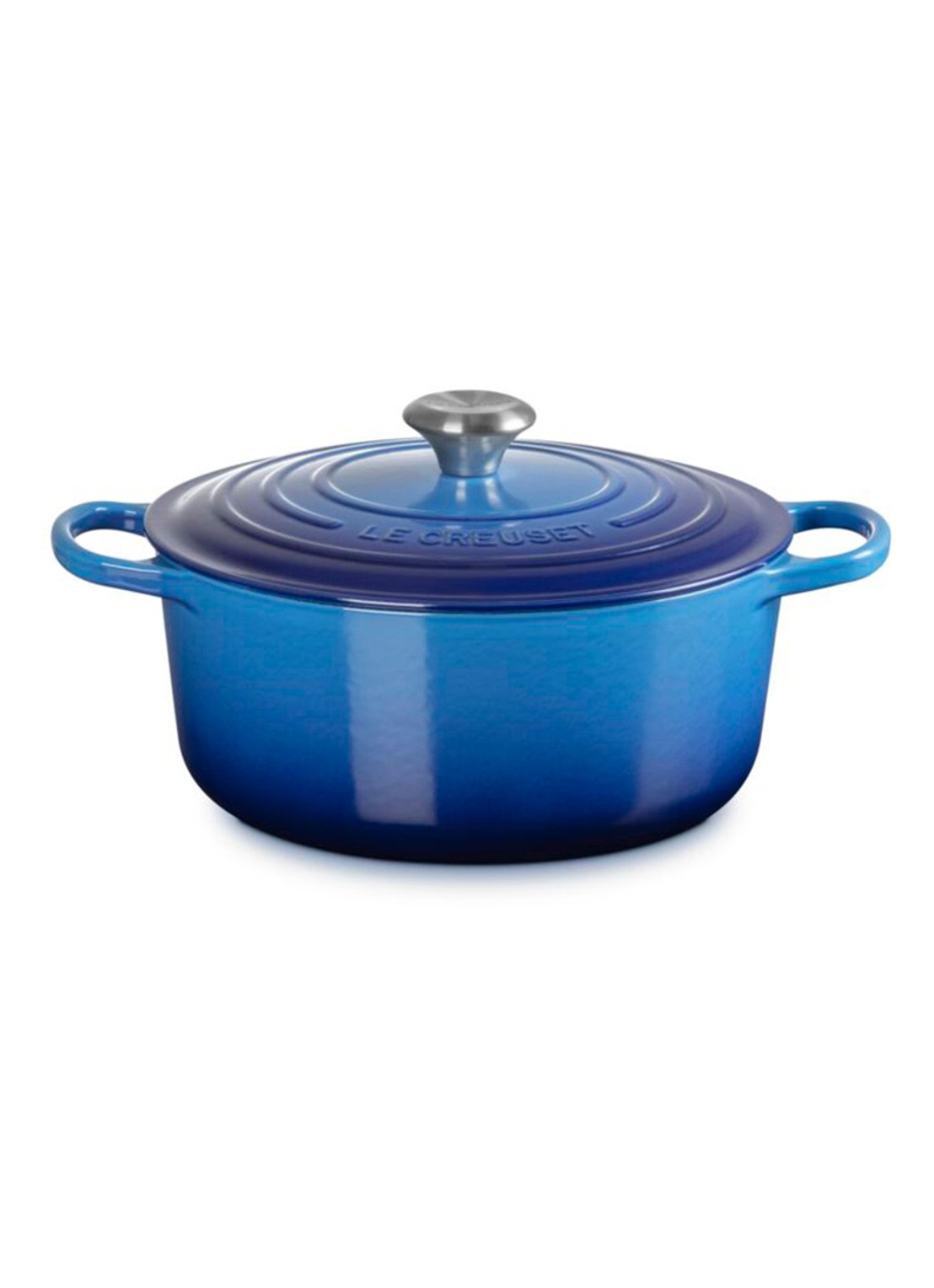 Le Creuset Signature braadpan 26 cm - voorkant 5 royalblauw