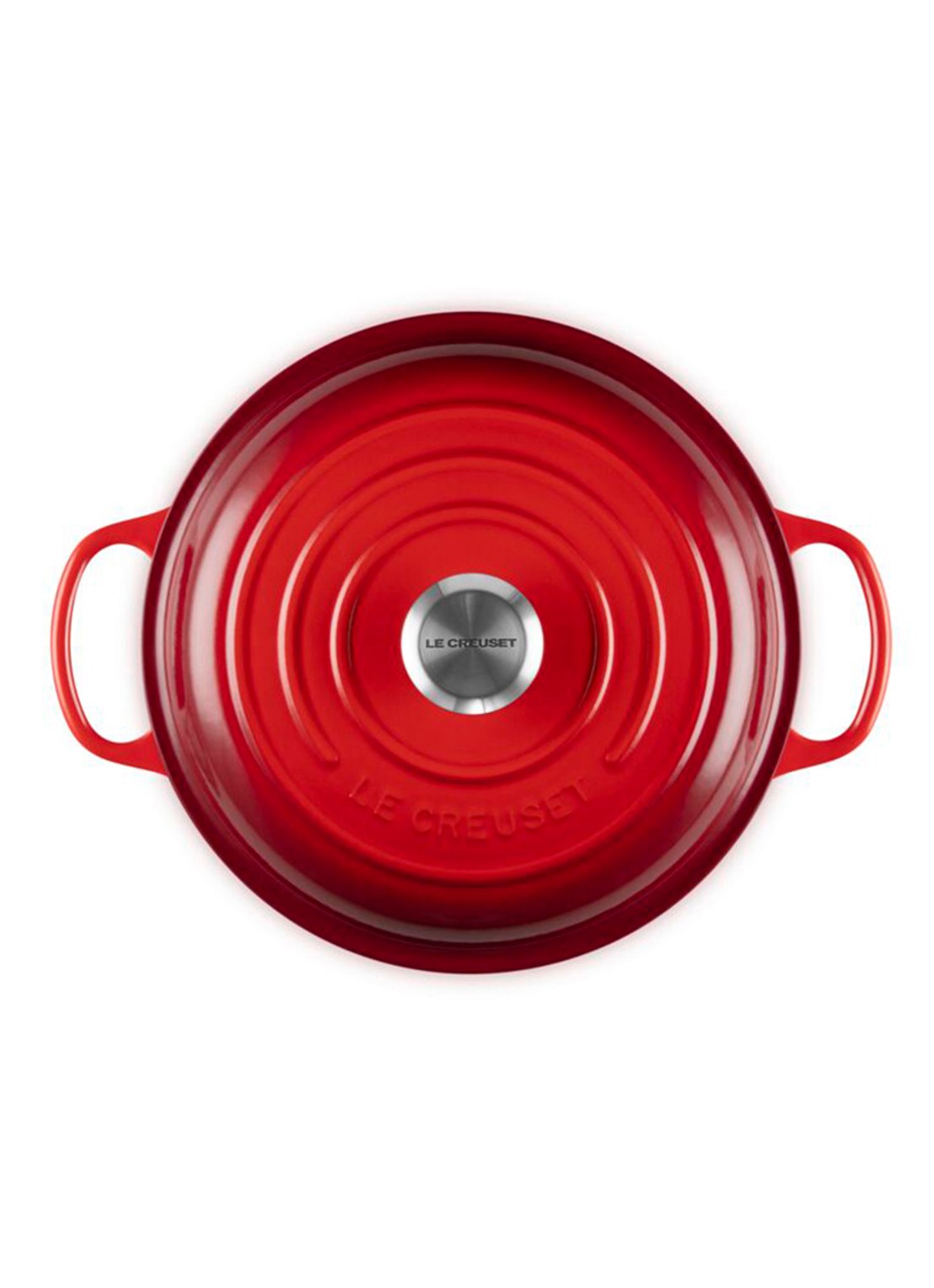 Le Creuset Signature braadpan 26 cm - detail 5 donkerrood