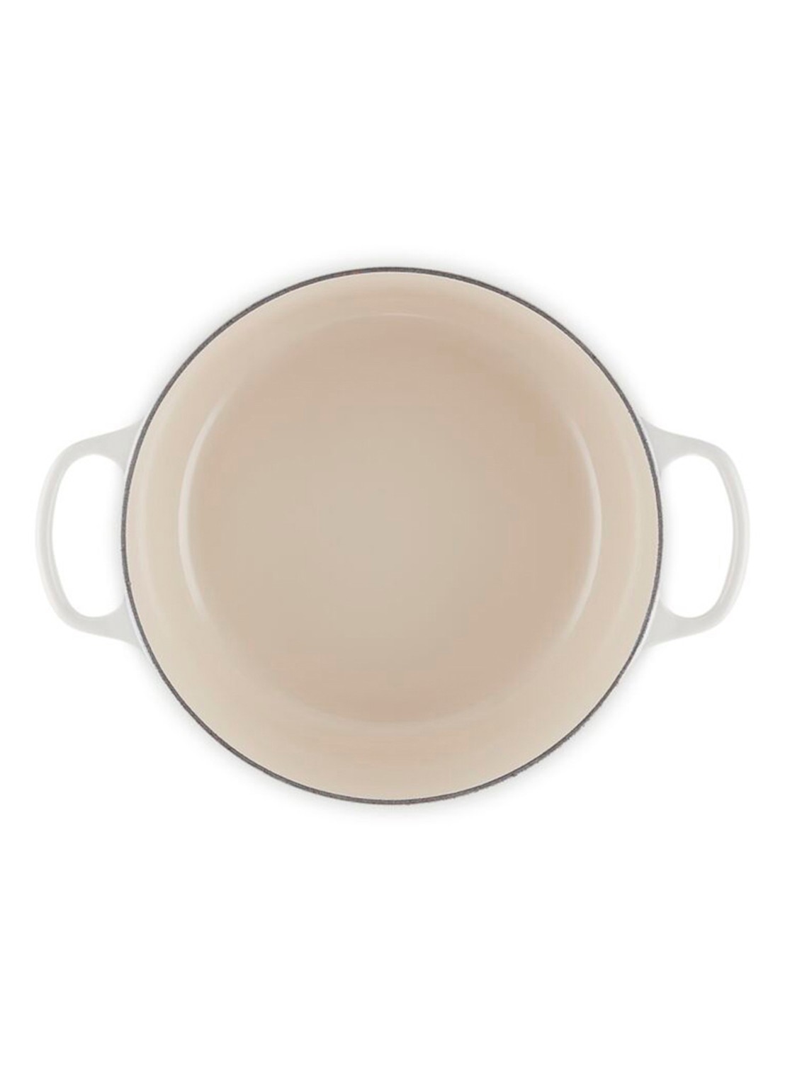 Le Creuset Signature braadpan 28 cm - detail 4 gebroken wit
