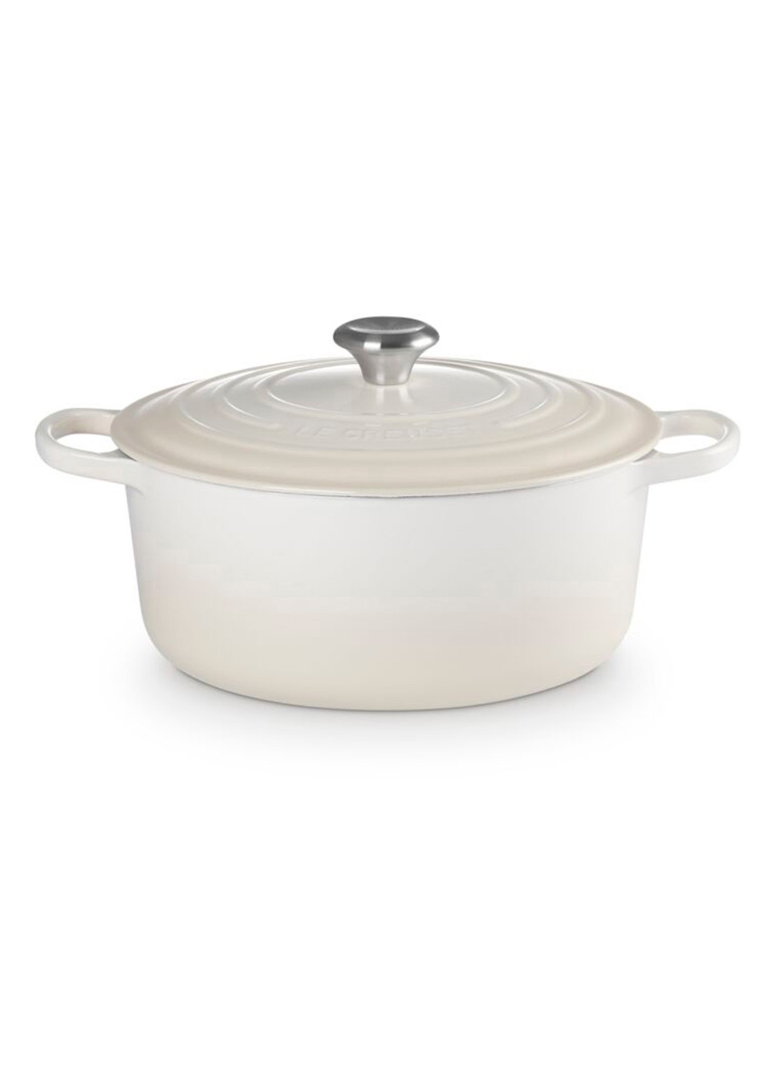 Le Creuset Signature braadpan 28 cm - voorkant 2 gebroken wit
