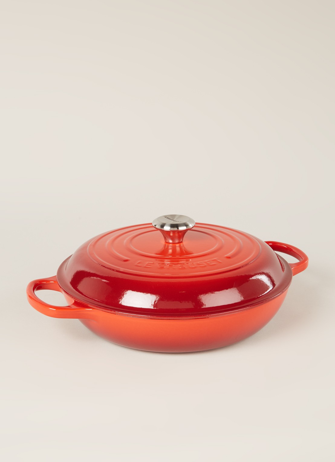 Le Creuset Signature braadpan Ø30 cm - voorkant 2 kersenrood / rood