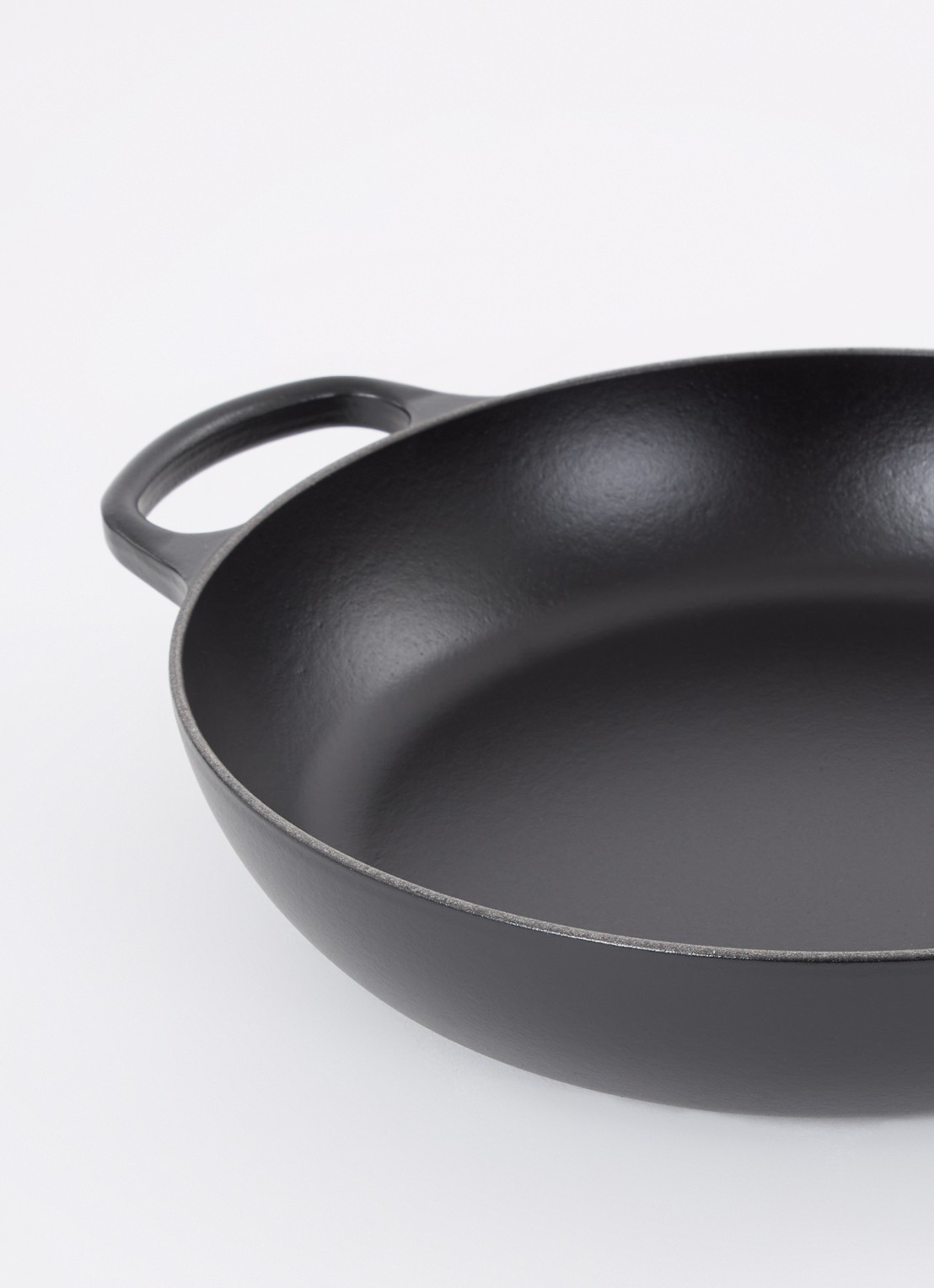 Le Creuset Signature braadpan Ø30 cm - detail 3 mat zwart / zwart