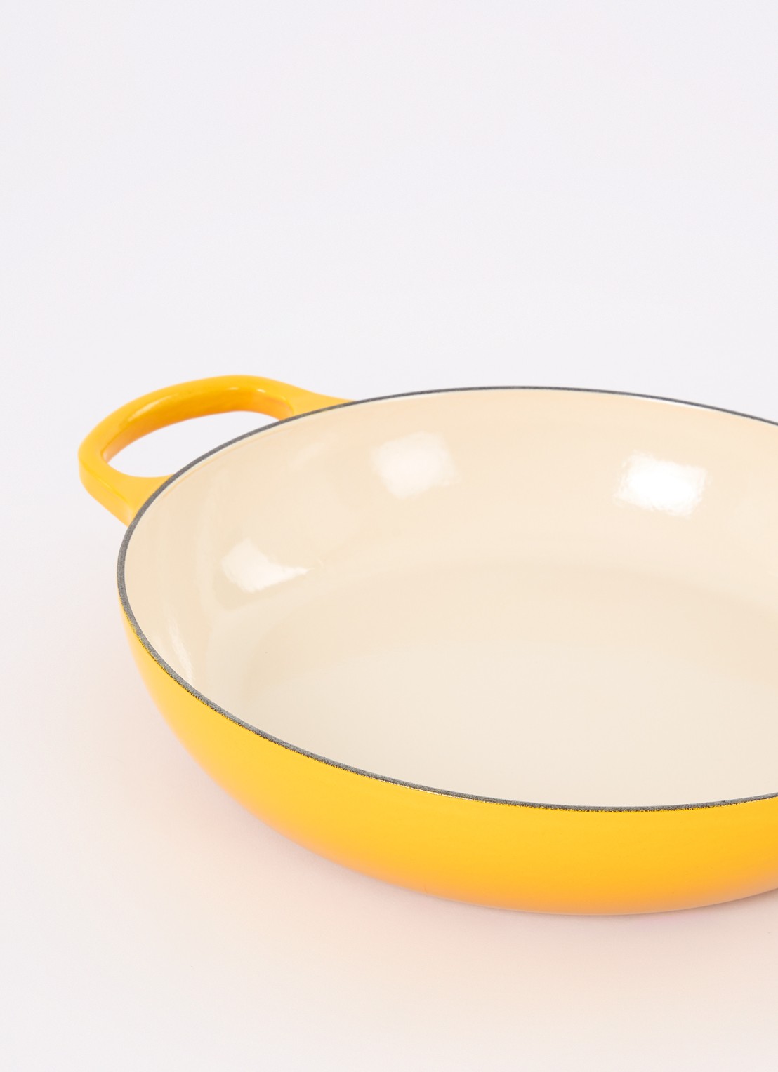 Le Creuset Signature braadpan Ø30 cm - detail nectar / oranje