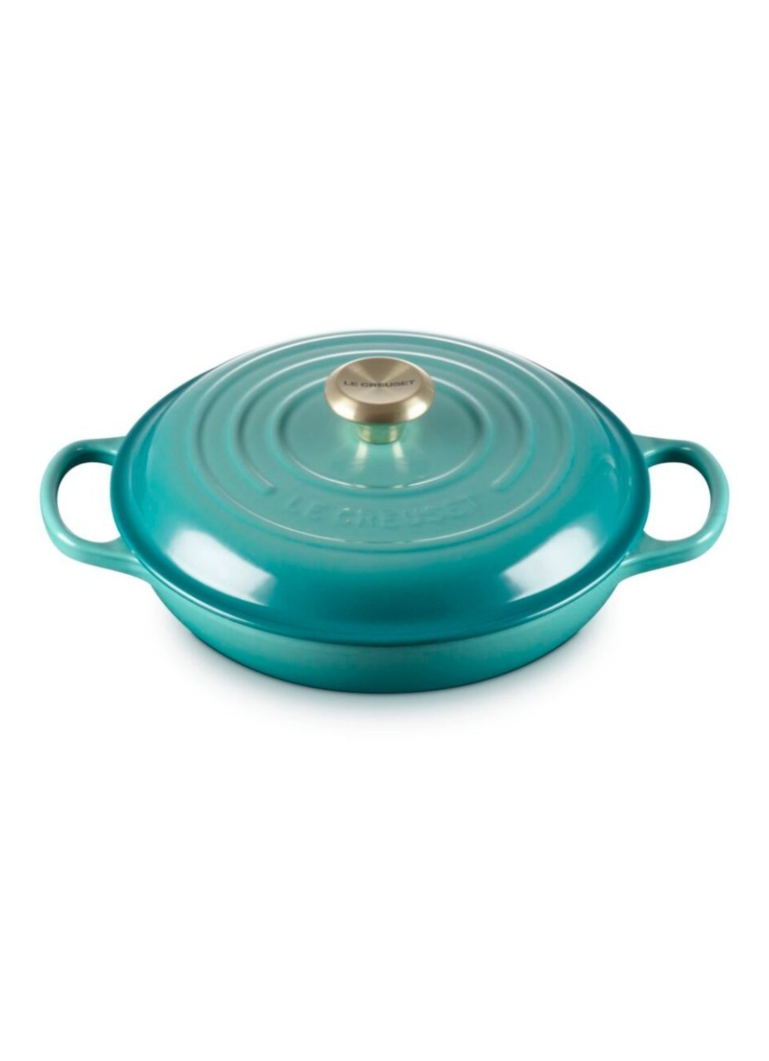 Le Creuset Signature braadpan 30 cm - detail 4 blauw