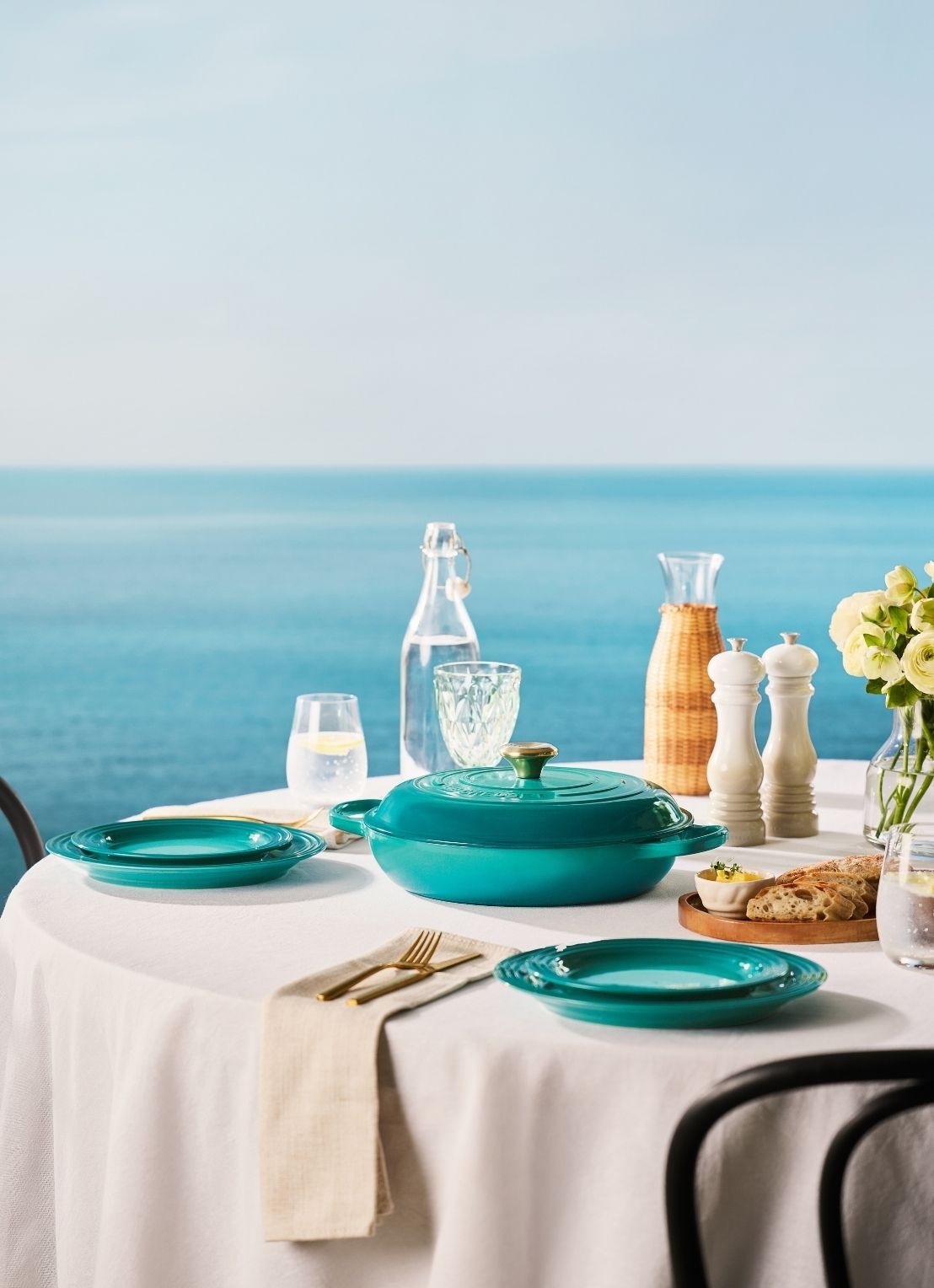 Le Creuset Signature braadpan 30 cm - detail 5 blauw